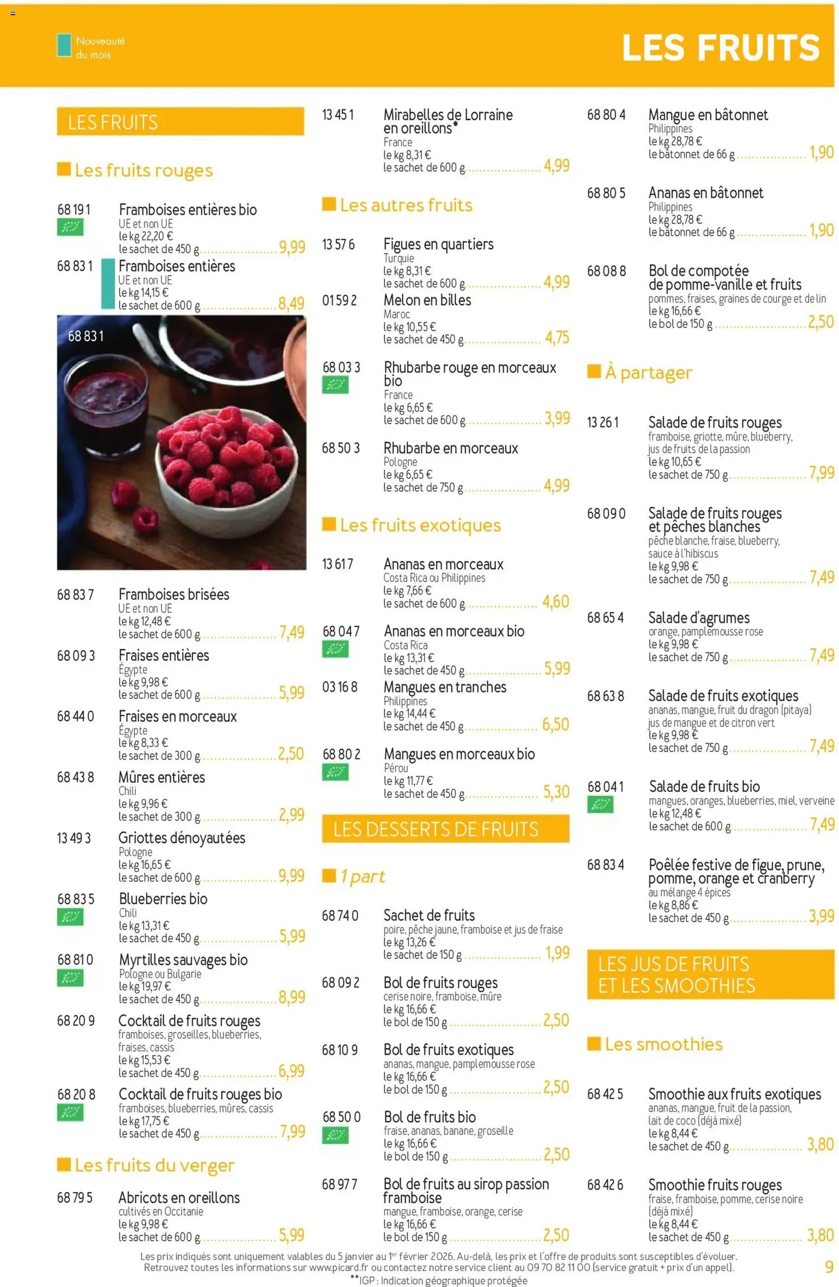 Picard catalogue - brochure valable à partir du 05/01/2026, page 9 sur 36