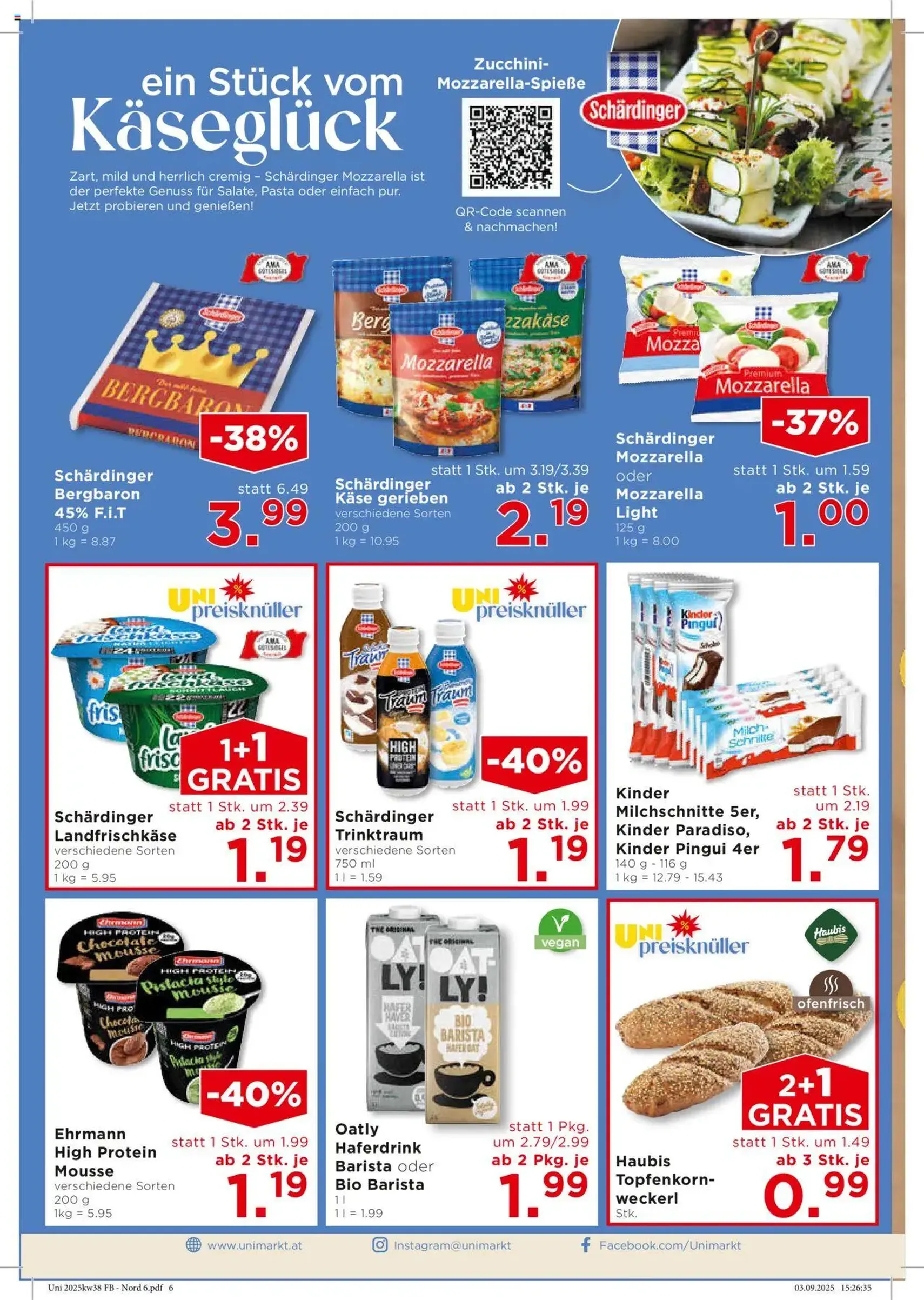 Unimarkt Flugblatt - Gültiger Prospekt ab 17.09.2025, Seite 8 von insgesamt 16
