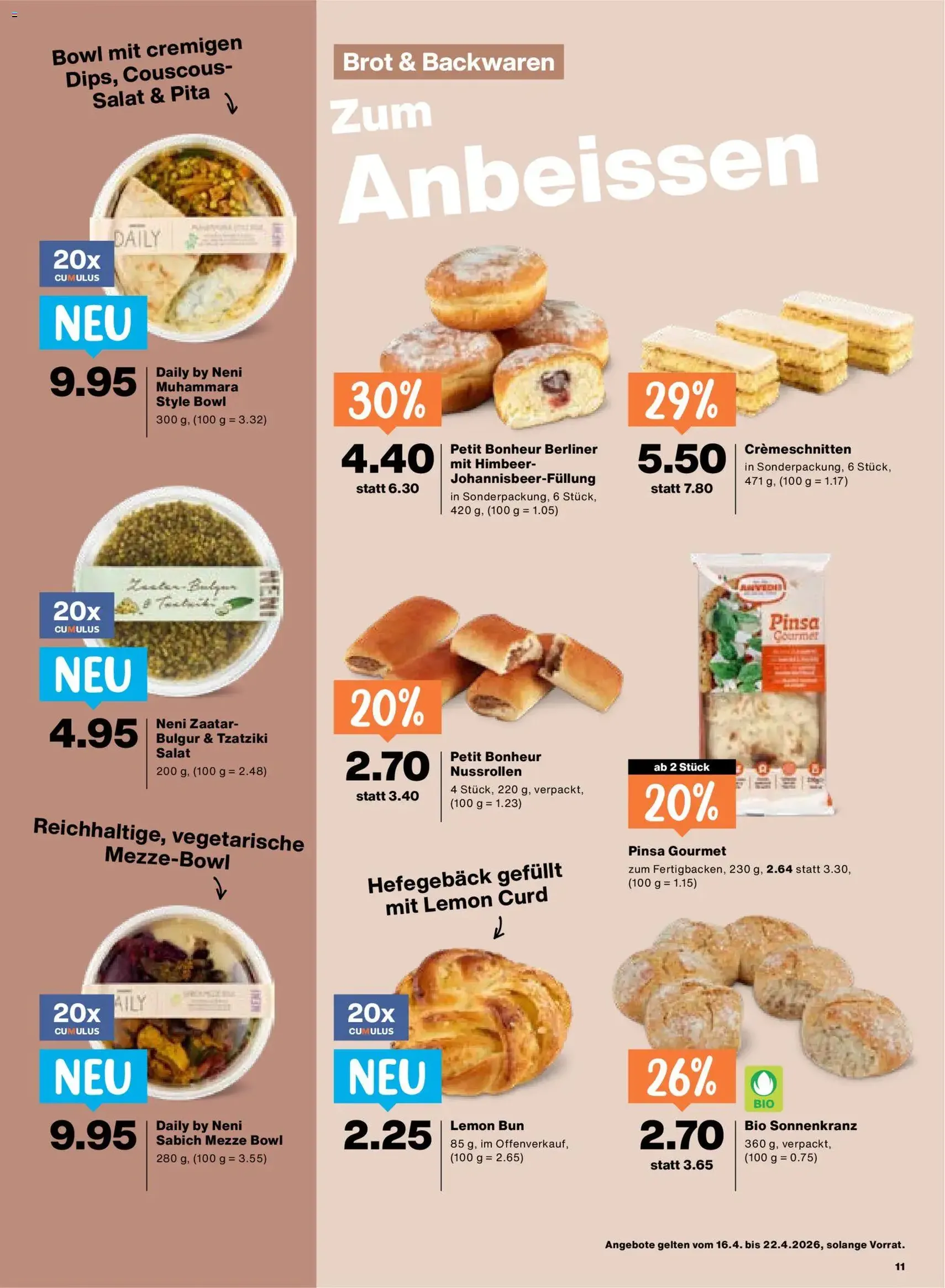 Migros aktionen - Gültiger Prospekt ab 16.04.2026, Seite 11 von insgesamt 24