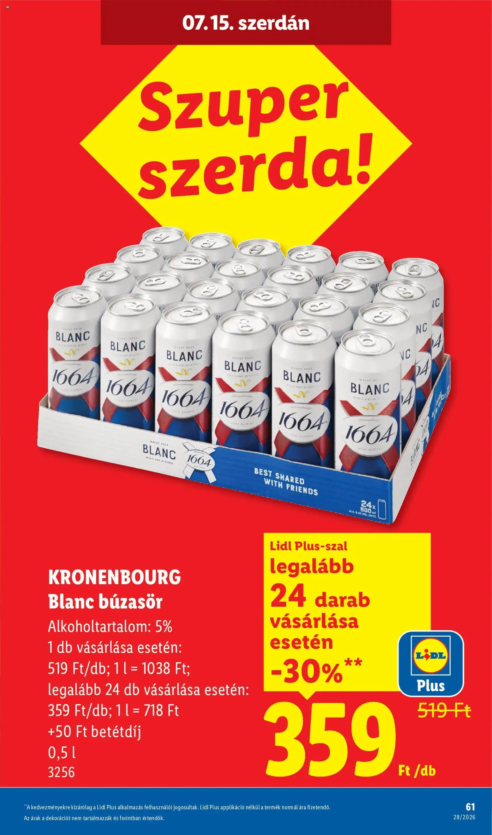 Lidl akciós újság - 2026.07.09. érvényes szórólap 61 oldal 80 oldalból