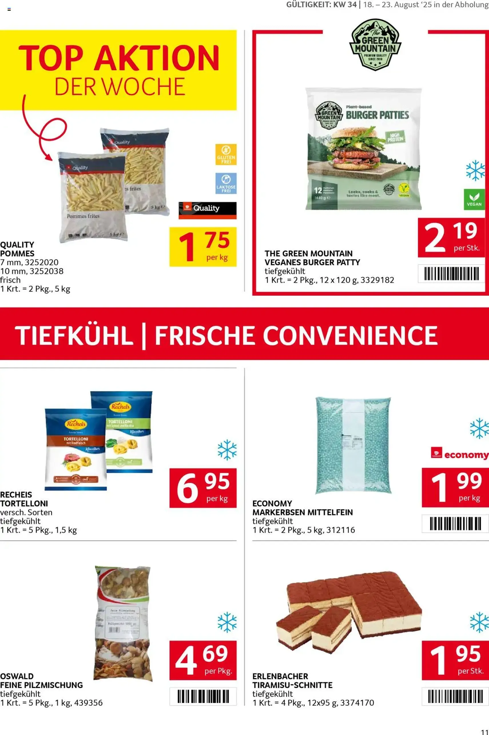 Transgourmet Flugblatt - Gültiger Prospekt ab 17.08.2025, Seite 11 von insgesamt 27