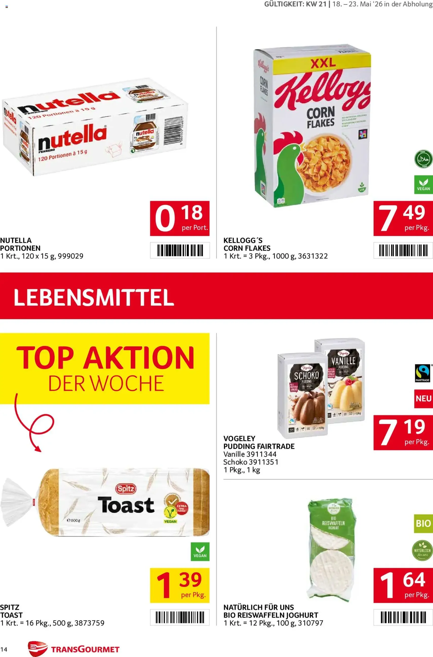 Transgourmet Flugblatt - Gültiger Prospekt ab 18.05.2026, Seite 14 von insgesamt 32