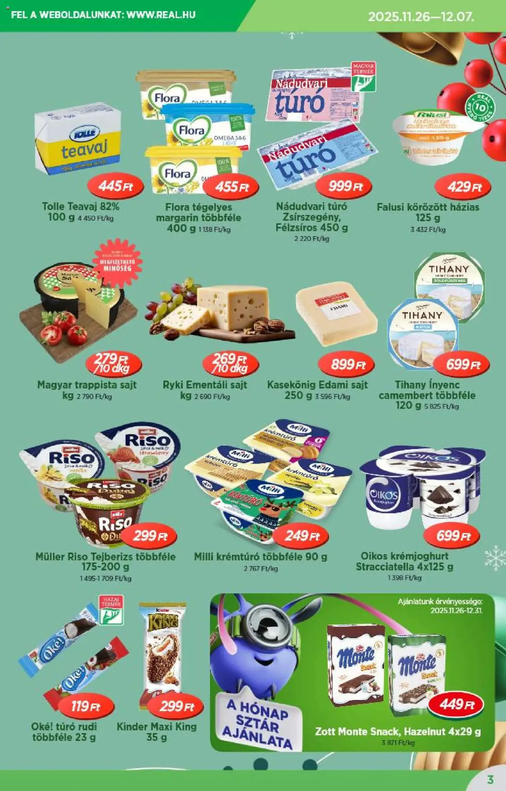 Reál Akciós újság - 2025.12.10. érvényes szórólap 3 oldal 20 oldalból