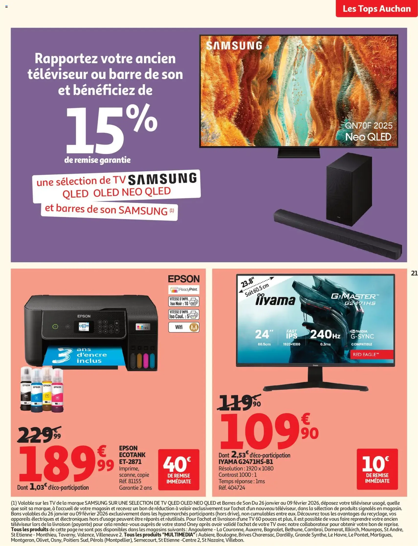 Auchan folder / publicité - geldige folder vanaf 27/01/2026 pagina 21 van 58