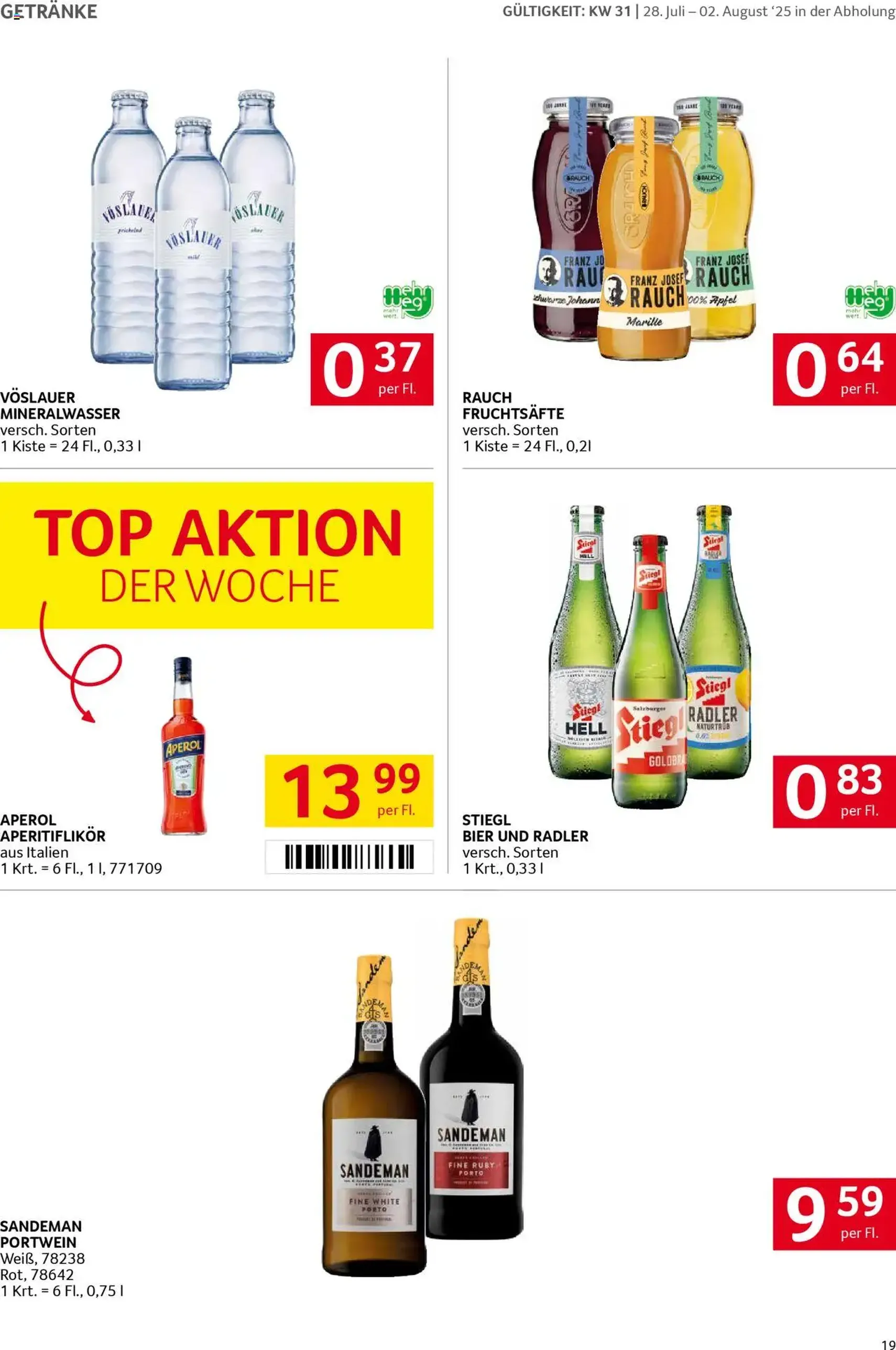 Transgourmet Flugblatt - Gültiger Prospekt ab 27.07.2025, Seite 19 von insgesamt 28 Transgourmet Flugblatt - Gültiger Prospekt ab 27.07.2025, Seite 19 von insgesamt 28