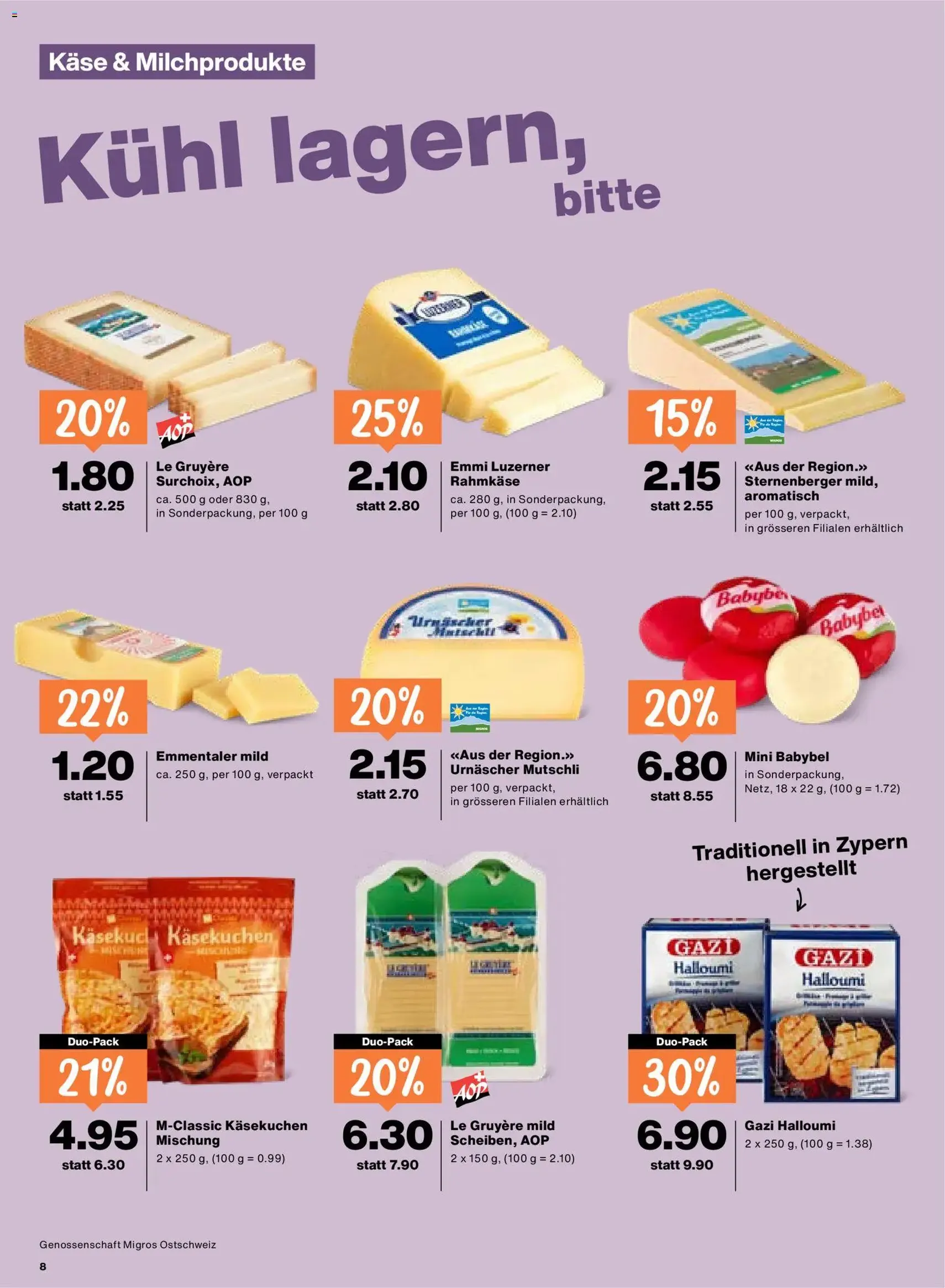 Migros aktionen - Gültiger Prospekt ab 09.07.2026, Seite 8 von insgesamt 20