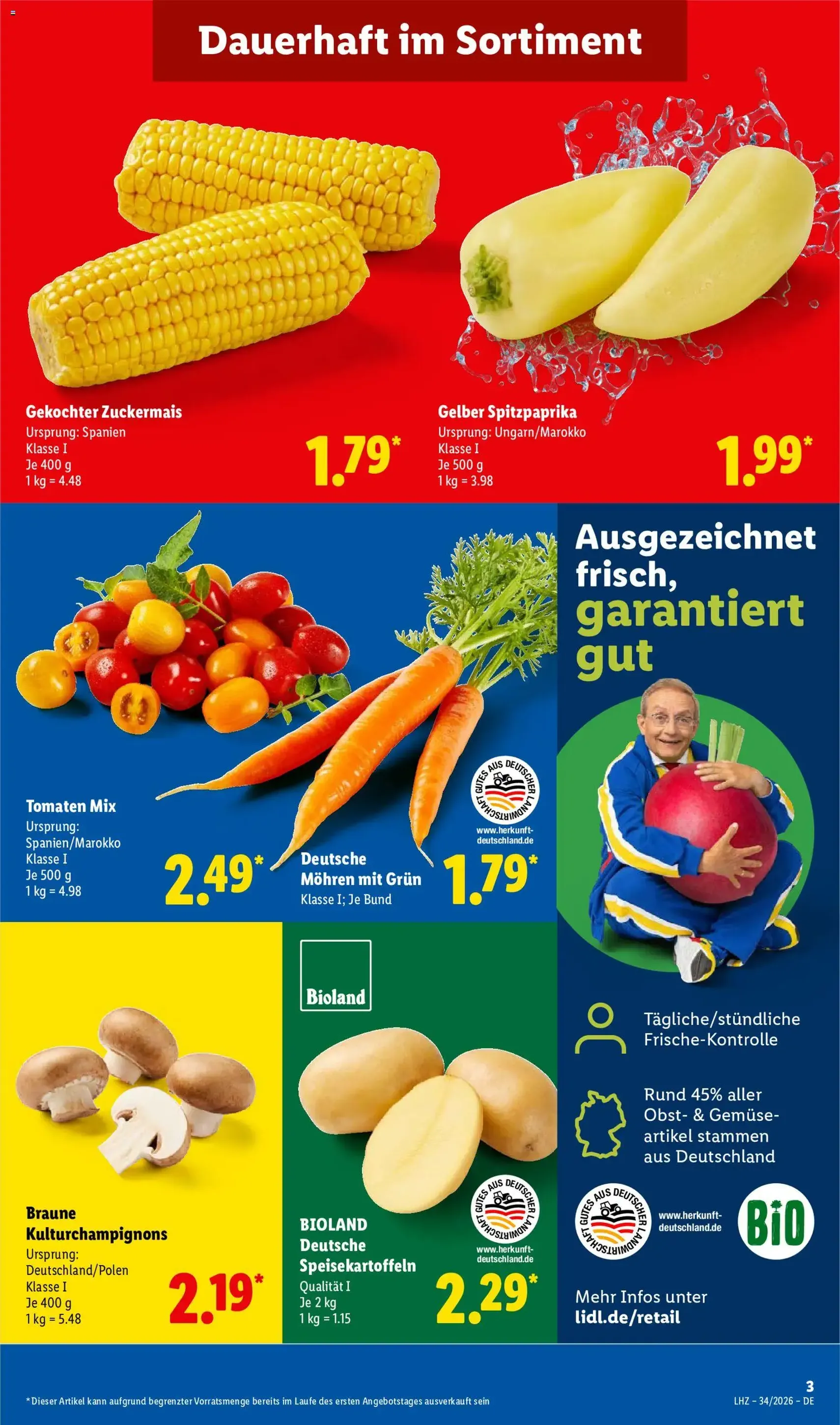 Lidl Prospekt - Gültiger Prospekt ab 17.08.2026, Seite 3 von insgesamt 72