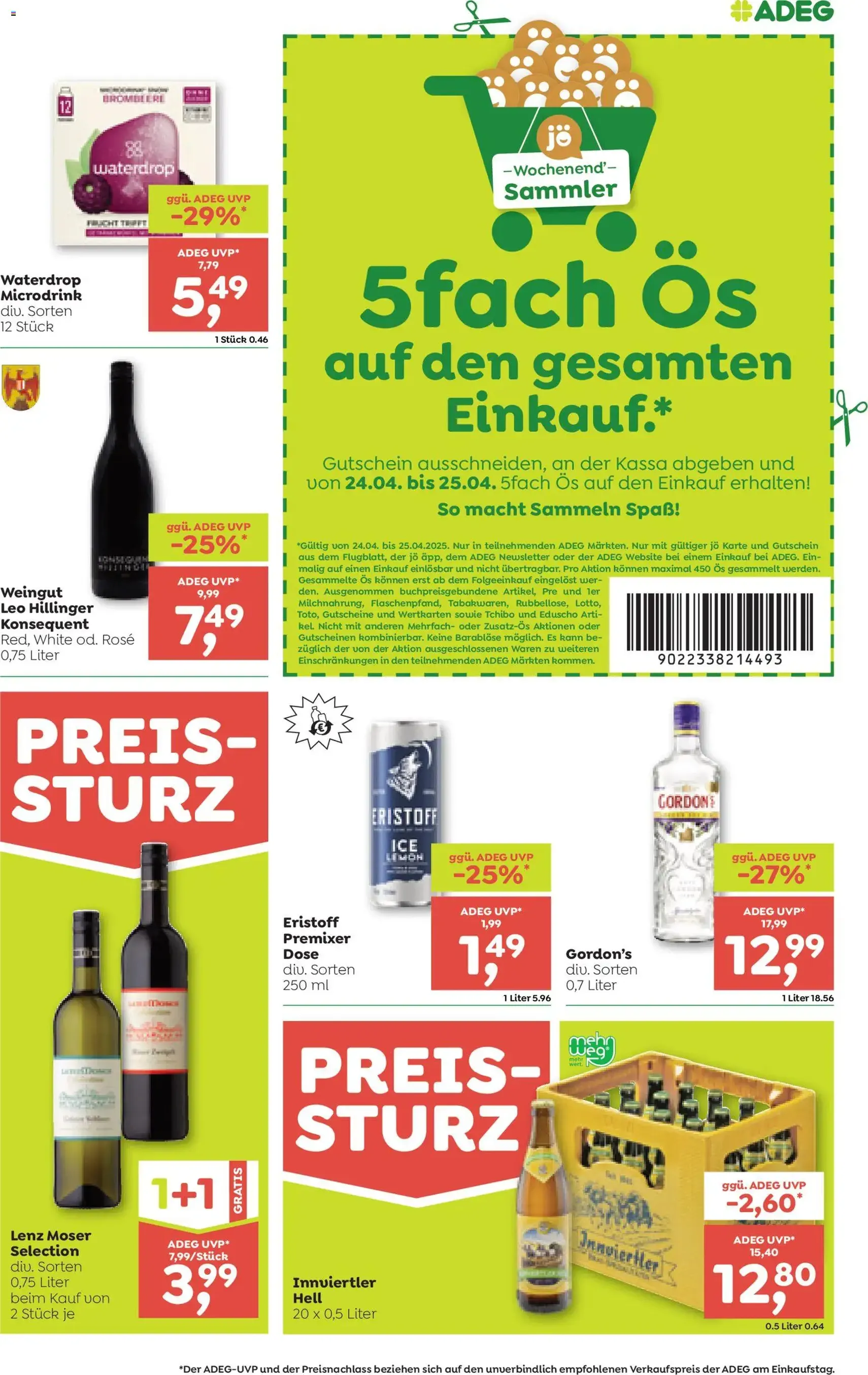 ADEG Flugblatt - Gültiger Prospekt ab 23.04.2026, Seite 9 von insgesamt 12