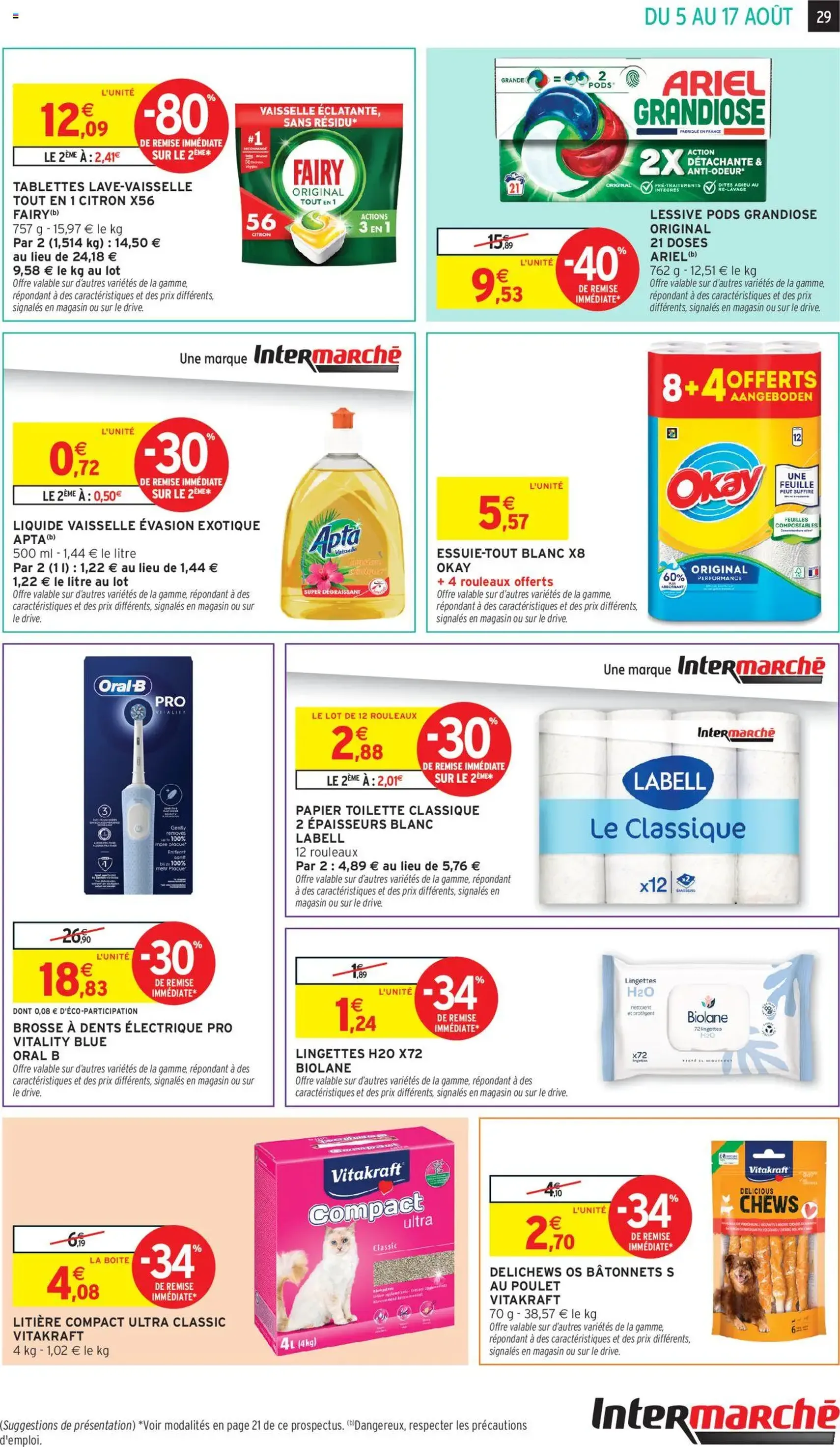 Intermarché catalogue semaine 31 - brochure valable à partir du 05/08/2025, page 29 sur 32 Intermarché catalogue semaine 31 - brochure valable à partir du 05/08/2025, page 29 sur 32