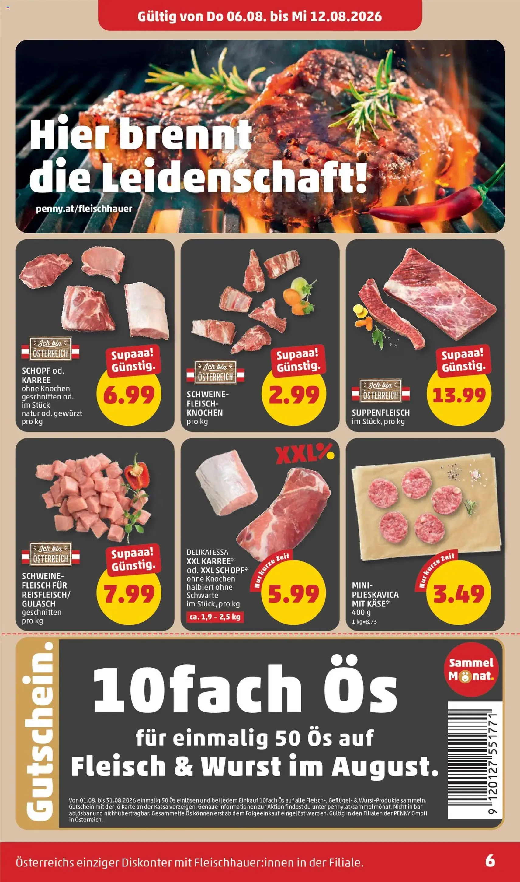 Penny Markt - Flugblatt - Gültiger Prospekt ab 06.08.2026, Seite 6 von insgesamt 28