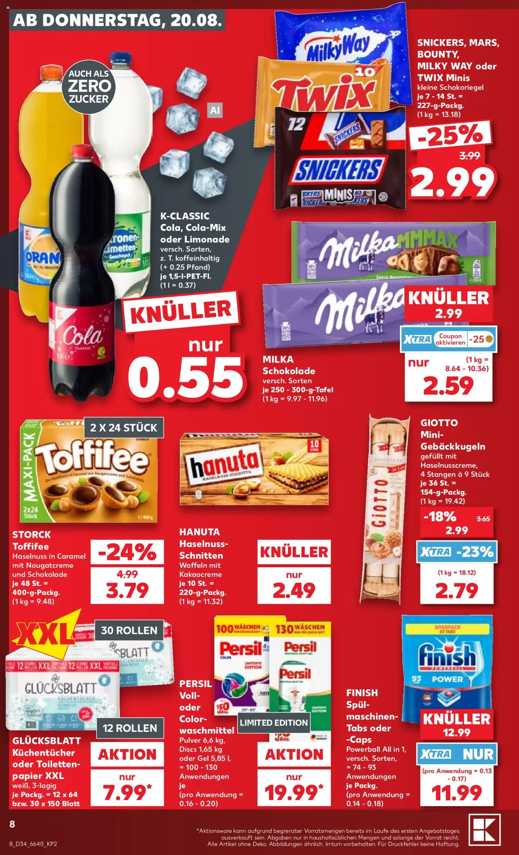 Kaufland Prospekt - Gültiger Prospekt ab 20.08.2026, Seite 8 von insgesamt 52