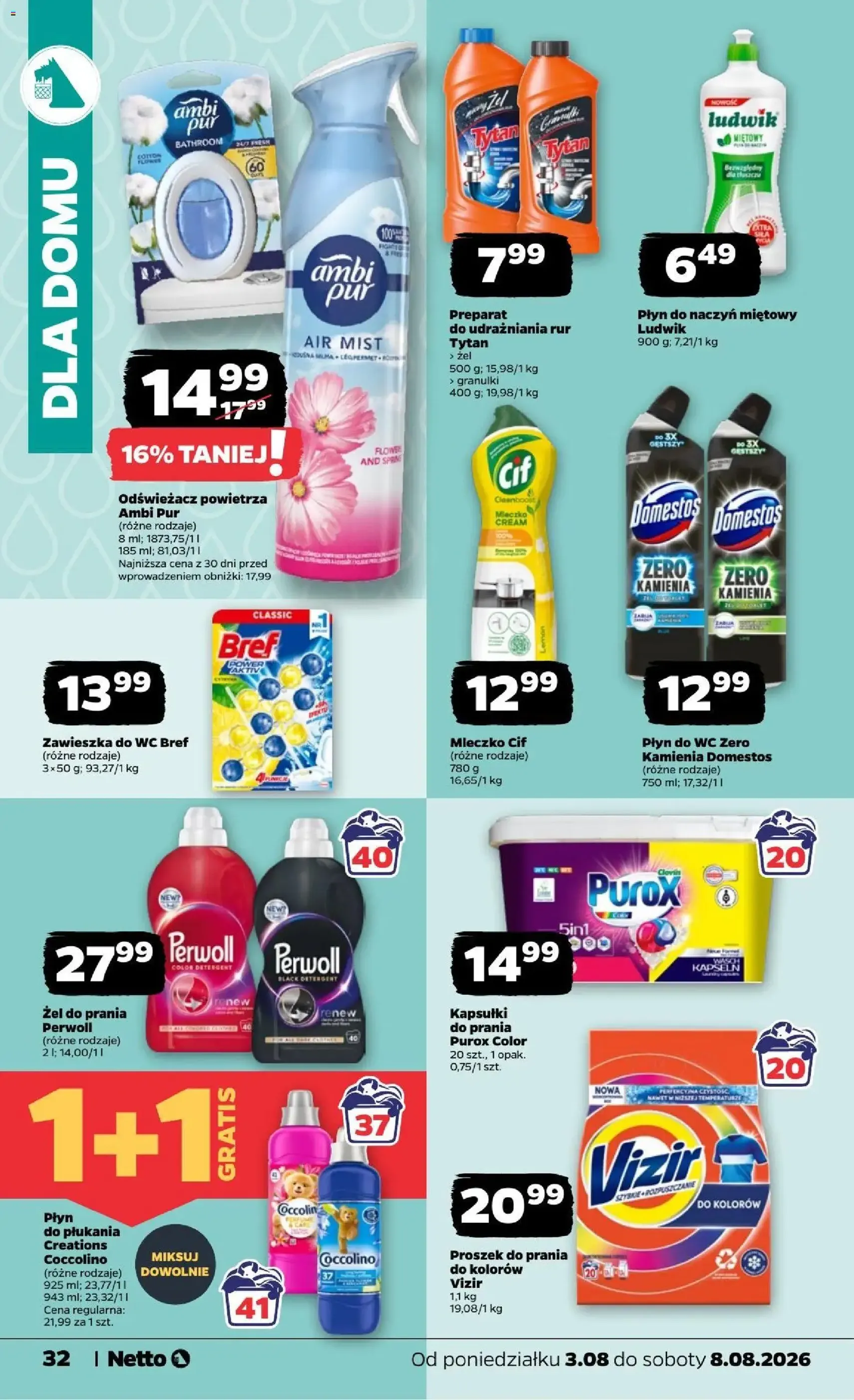Netto gazetka od poniedziałku - ważny gazetka od 03.08.2026 strona 32 z 37
