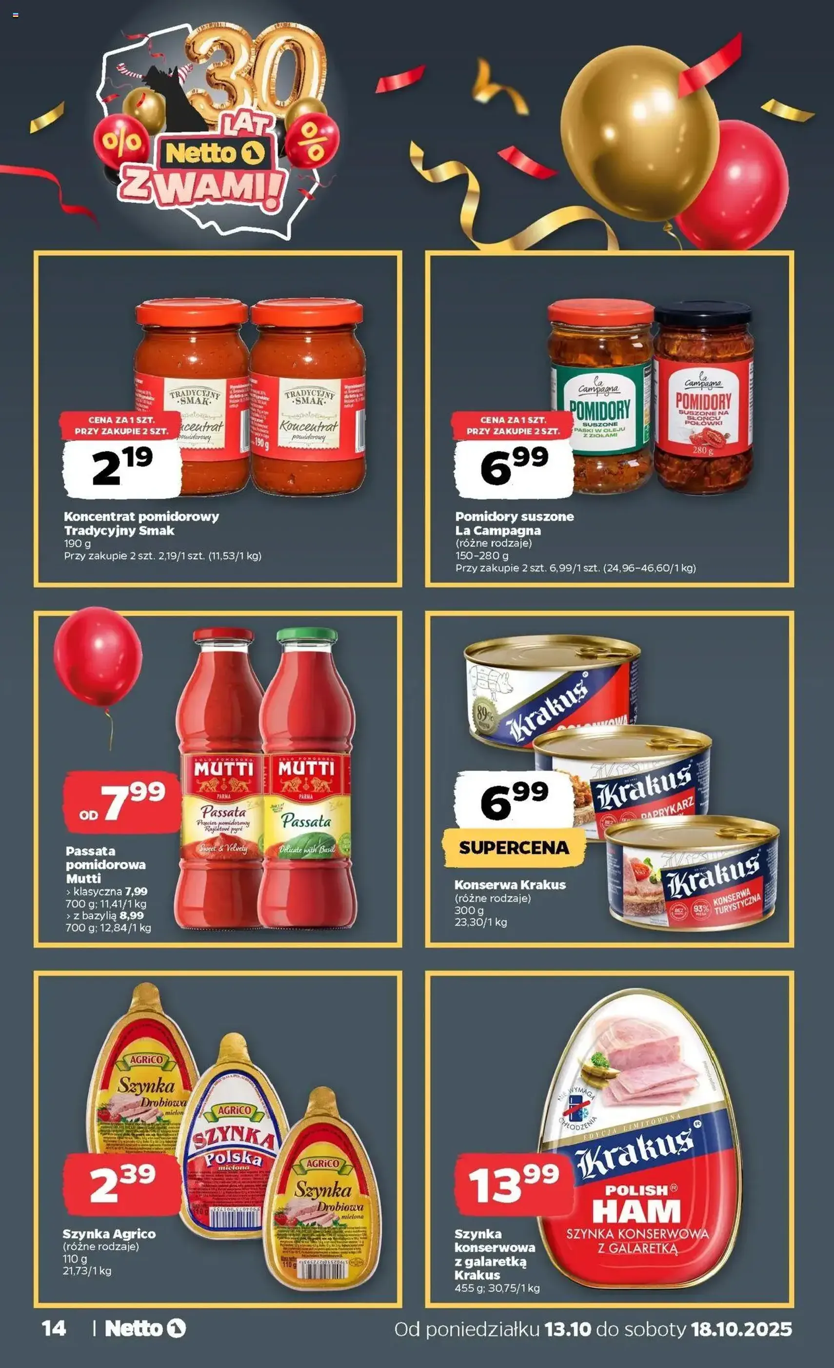 Netto gazetka - Spożywcza - ważny gazetka od 13.10.2025 strona 14 z 33 Netto gazetka - Spożywcza - ważny gazetka od 13.10.2025 strona 14 z 33