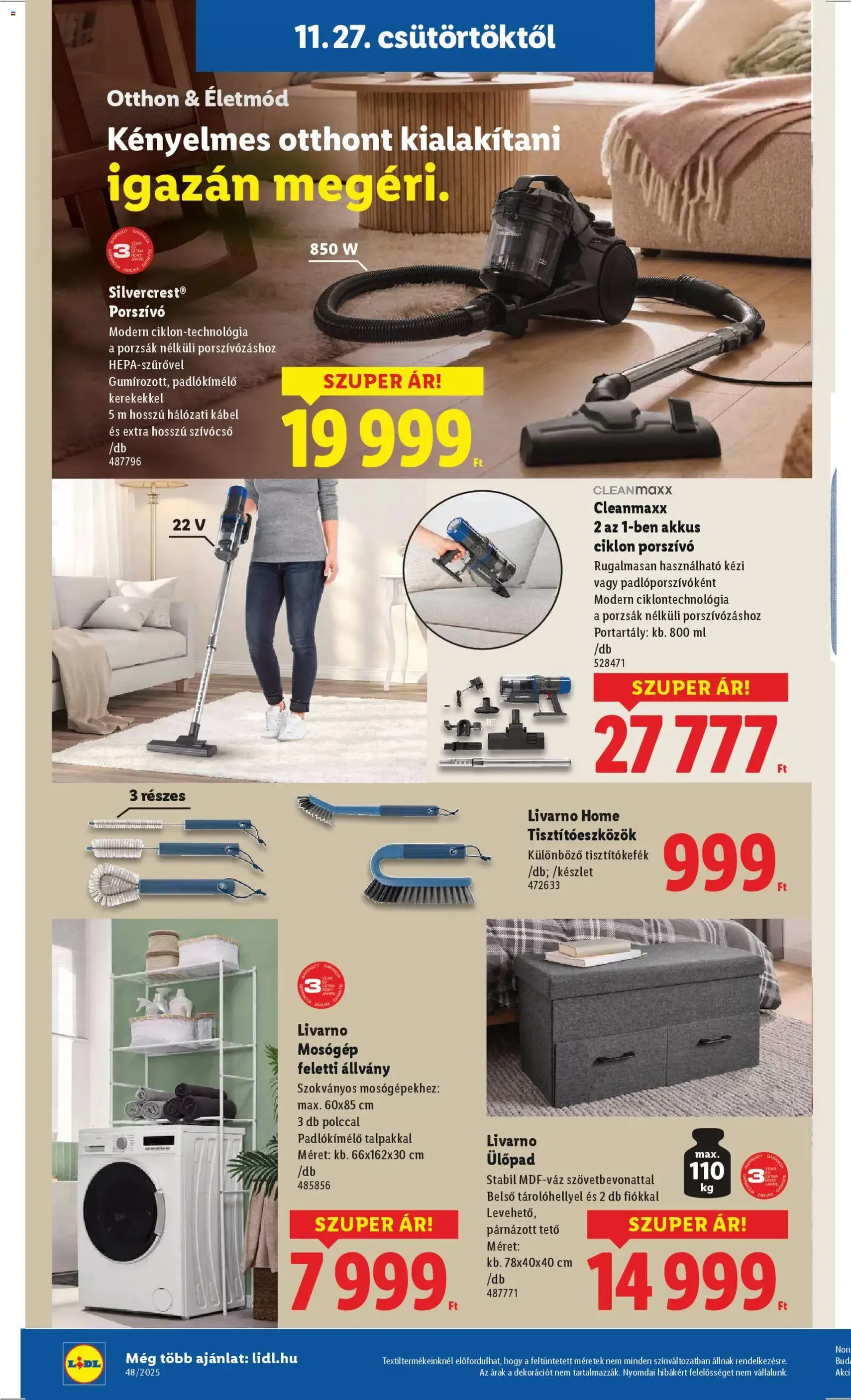 Lidl Akciós újság - 2025.11.27. érvényes szórólap 36 oldal 68 oldalból