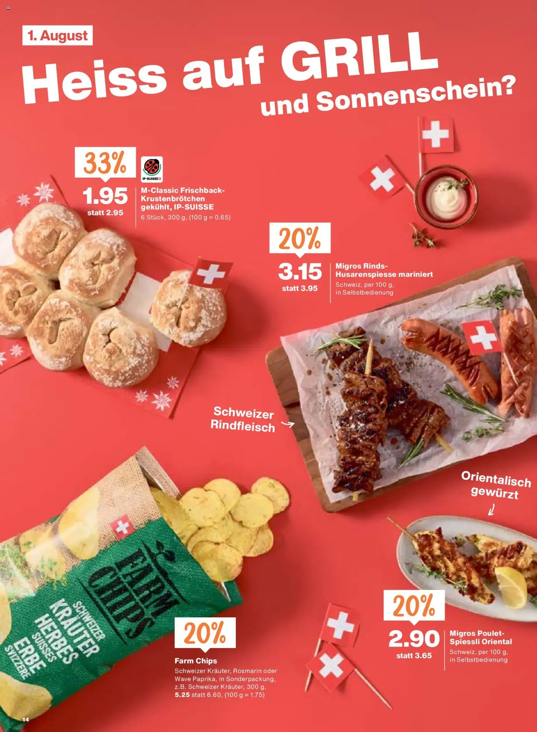 Migros aktionen - Gültiger Prospekt ab 30.07.2026, Seite 14 von insgesamt 24