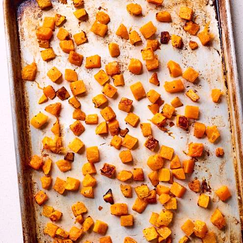 Ricetta facile e veloce dell'hummus di zucca per la festa di Halloween - procedimento 1