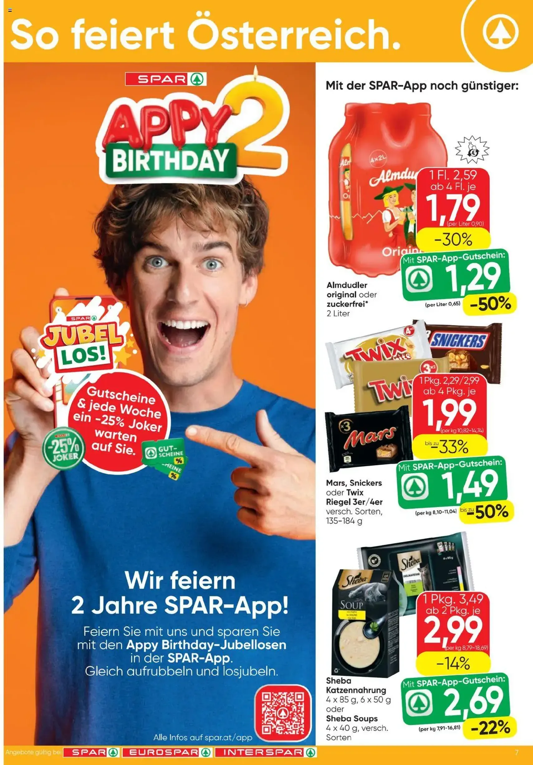 Spar Flugblatt - Gültiger Prospekt ab 14.08.2025, Seite 7 von insgesamt 20