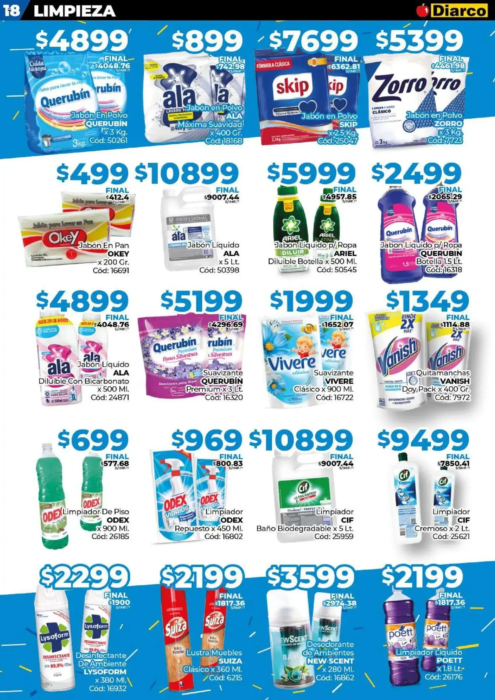 Diarco ofertas - folleto válido desde 21/07/2025 página 18 de 22 Diarco ofertas - folleto válido desde 21/07/2025 página 18 de 22