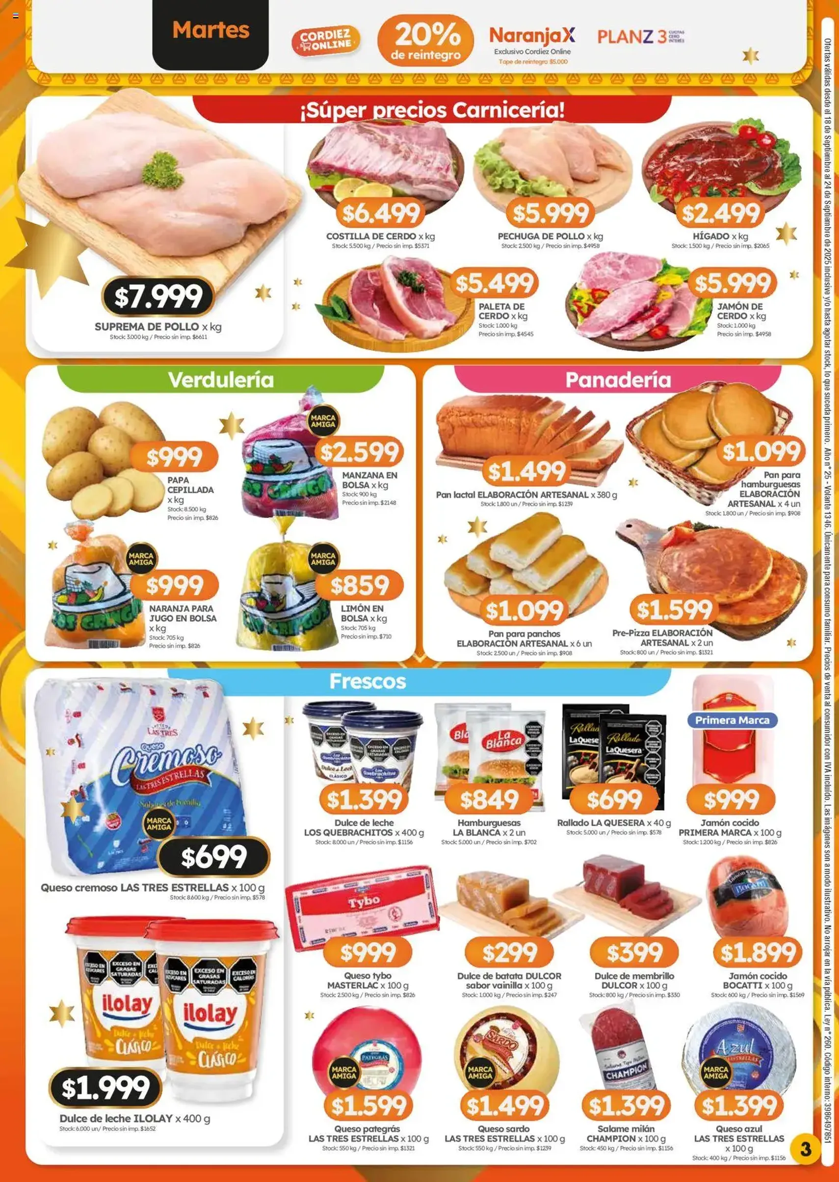 Cordiez ofertas - folleto válido desde 18/09/2025 página 3 de 8 Cordiez ofertas - folleto válido desde 18/09/2025 página 3 de 8