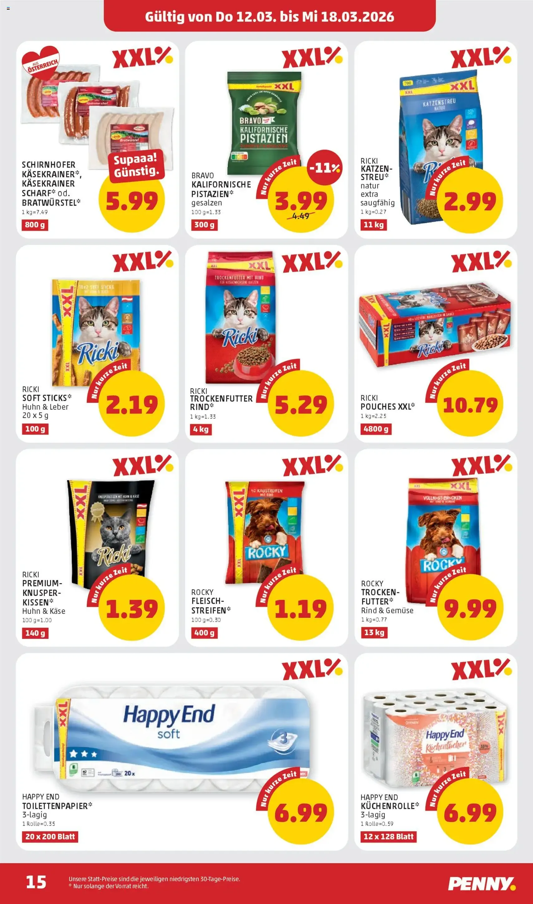 Penny Markt - Flugblatt - Gültiger Prospekt ab 12.03.2026, Seite 15 von insgesamt 32