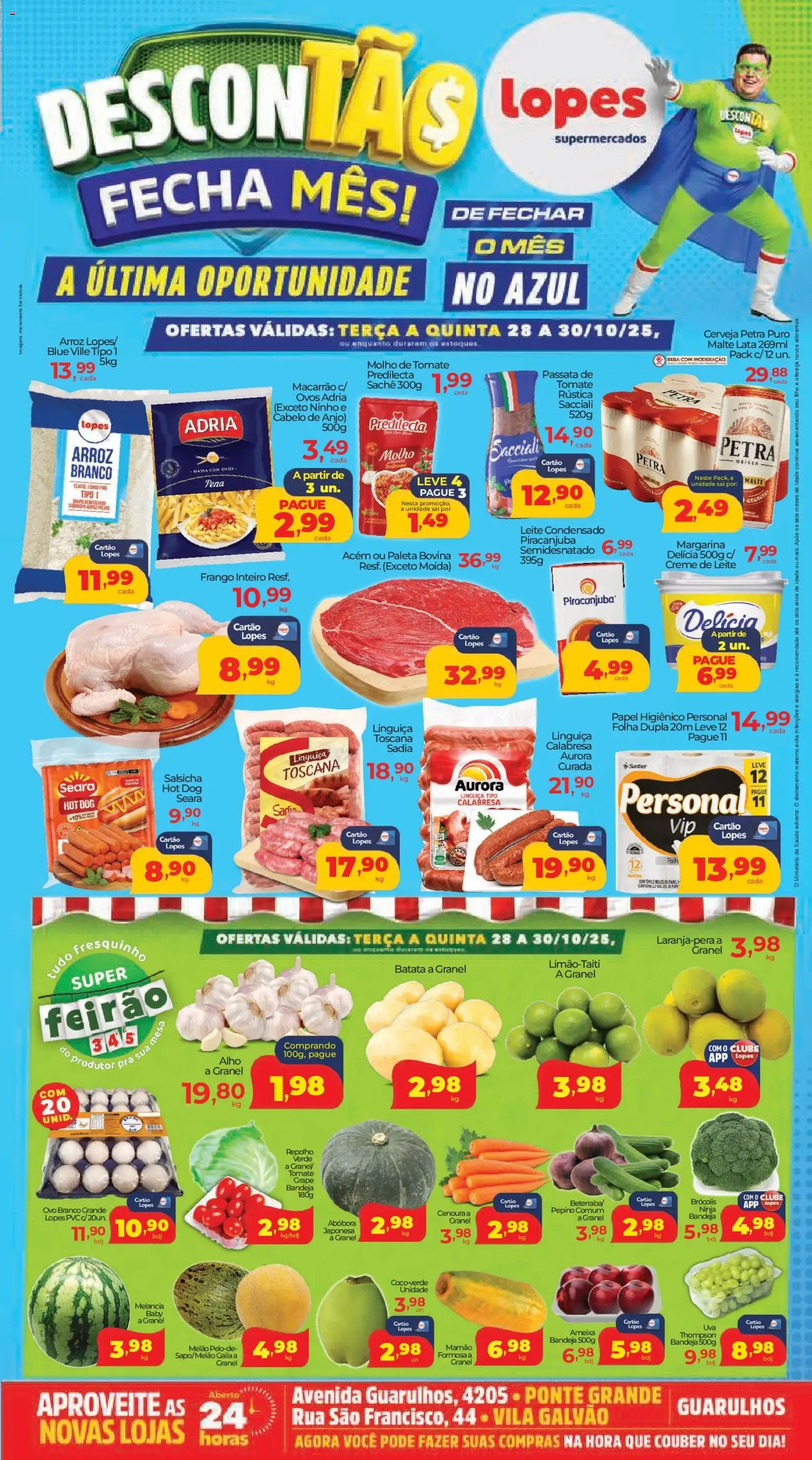 Lopes Supermercados - Ofertas da semana - folheto válido a partir de 28/10/2025 página 1 de 4