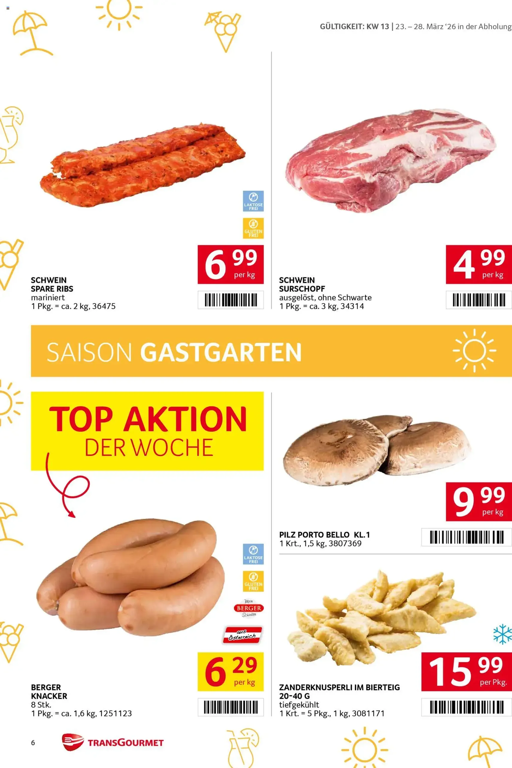 Transgourmet Flugblatt - Gültiger Prospekt ab 23.03.2026, Seite 6 von insgesamt 32