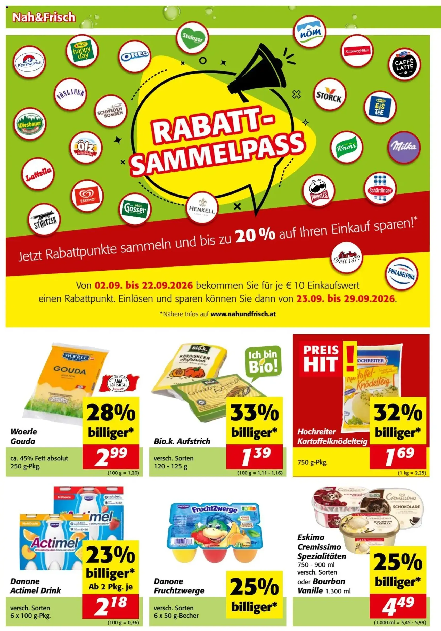 Nah und Frisch Flugblatt - Gültiger Prospekt ab 09.09.2026, Seite 2 von insgesamt 8