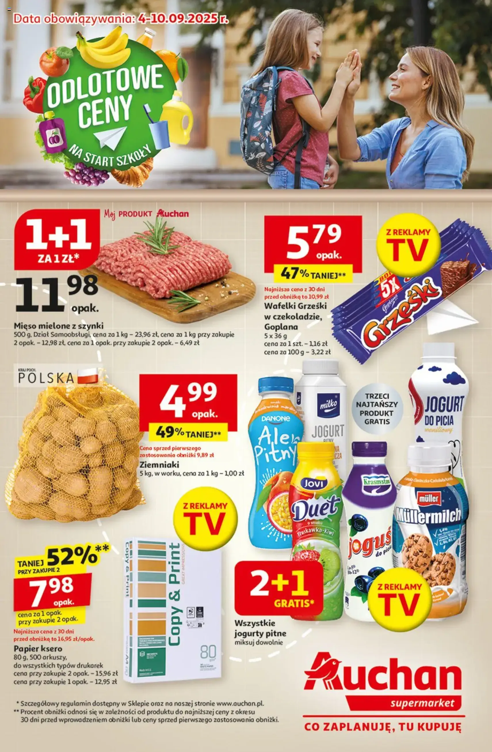 Auchan Gazetka - ważny gazetka od 04.09.2025 strona 1 z 8 Auchan Gazetka - ważny gazetka od 04.09.2025 strona 1 z 8