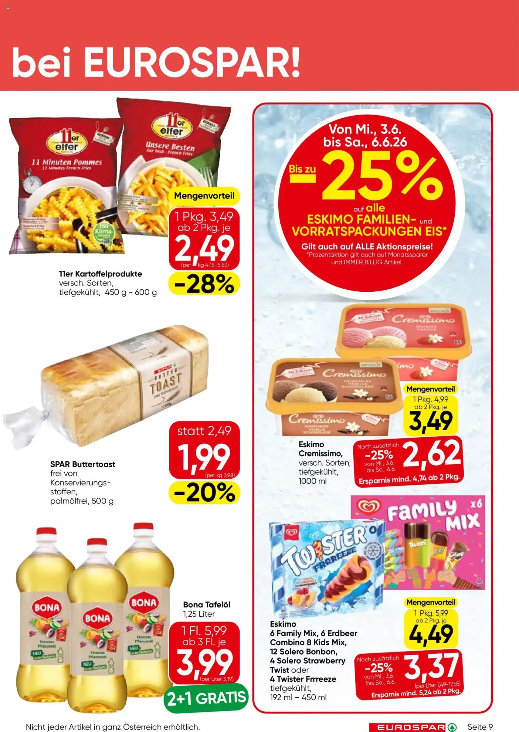 Eurospar Flugblatt - Gültiger Prospekt ab 03.06.2026, Seite 9 von insgesamt 16