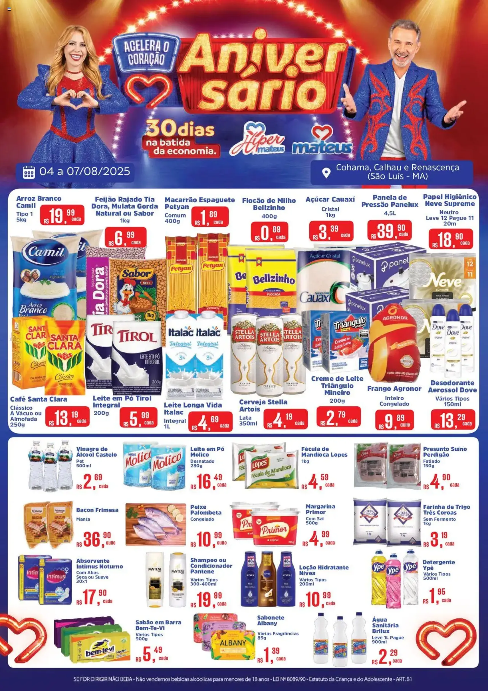 Mateus - Ofertas Aniversário - folheto válido a partir de 04/08/2025 página 1 de 4