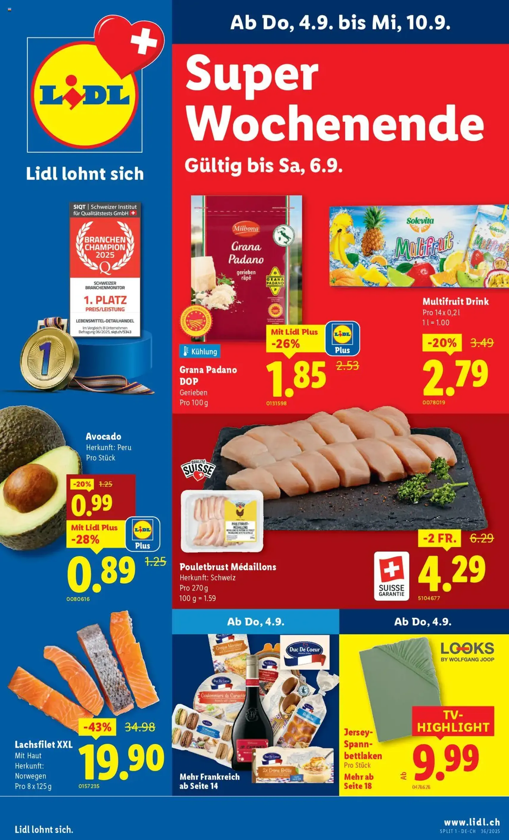 Lidl Aktionen - Gültiger Prospekt ab 04.09.2025, Seite 1 von insgesamt 34 Lidl Aktionen - Gültiger Prospekt ab 04.09.2025, Seite 1 von insgesamt 34