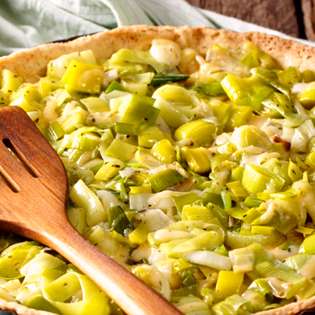 Recipe preview Leek quiche vegetarian recipe