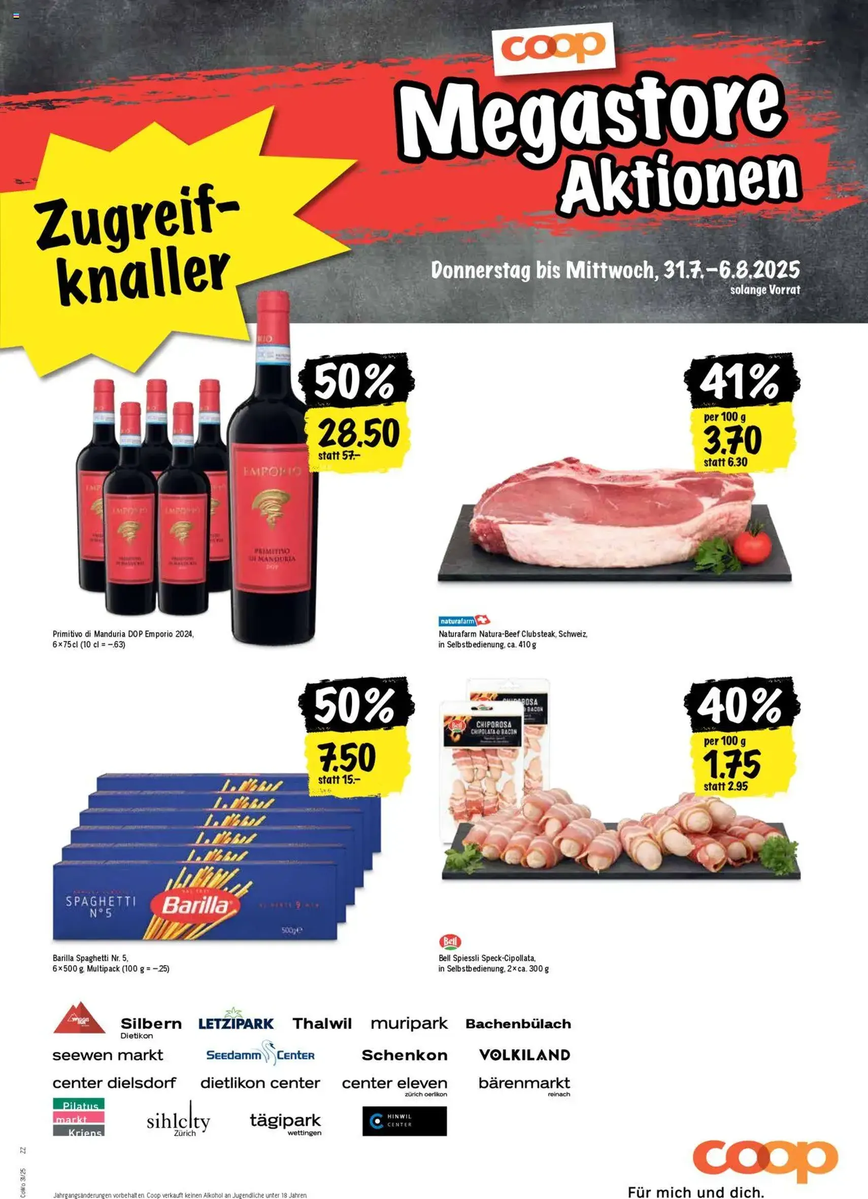 Coop Aktionen - Gültiger Prospekt ab 31.07.2025, Seite 21 von insgesamt 24 Coop Aktionen - Gültiger Prospekt ab 31.07.2025, Seite 21 von insgesamt 24