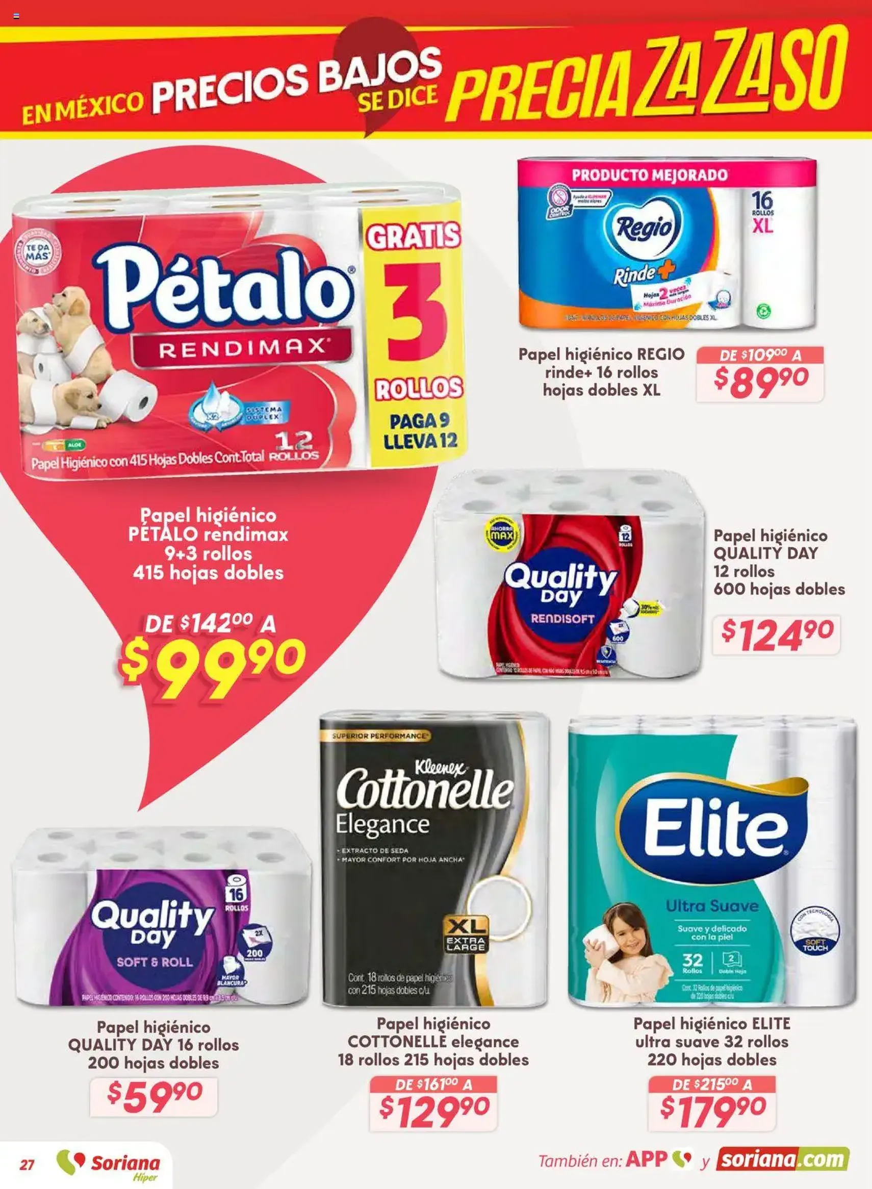 Soriana - Preciazazaso Híper: Ags, Col, Gto, Jal, Mich - folleto válido desde 14/08/2025 página 27 de 55 Soriana - Preciazazaso Híper: Ags, Col, Gto, Jal, Mich - folleto válido desde 14/08/2025 página 27 de 55