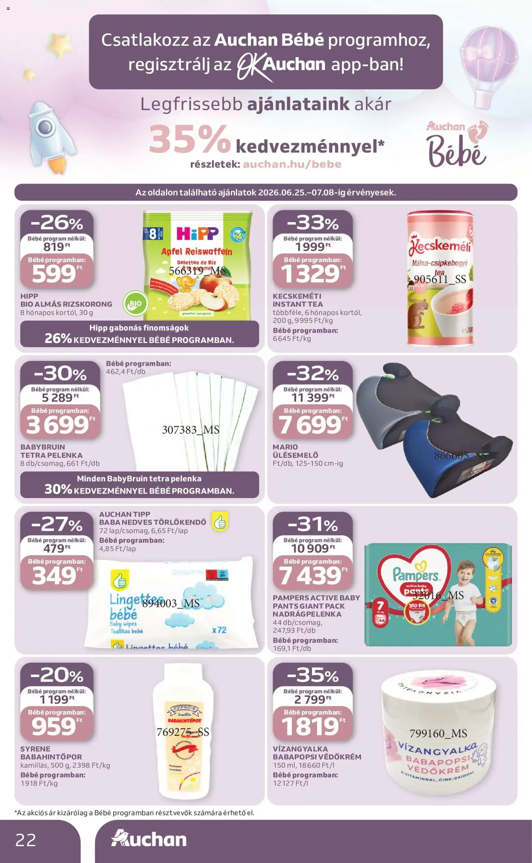 Auchan akciós újság - 2026.06.25. érvényes szórólap 22 oldal 38 oldalból