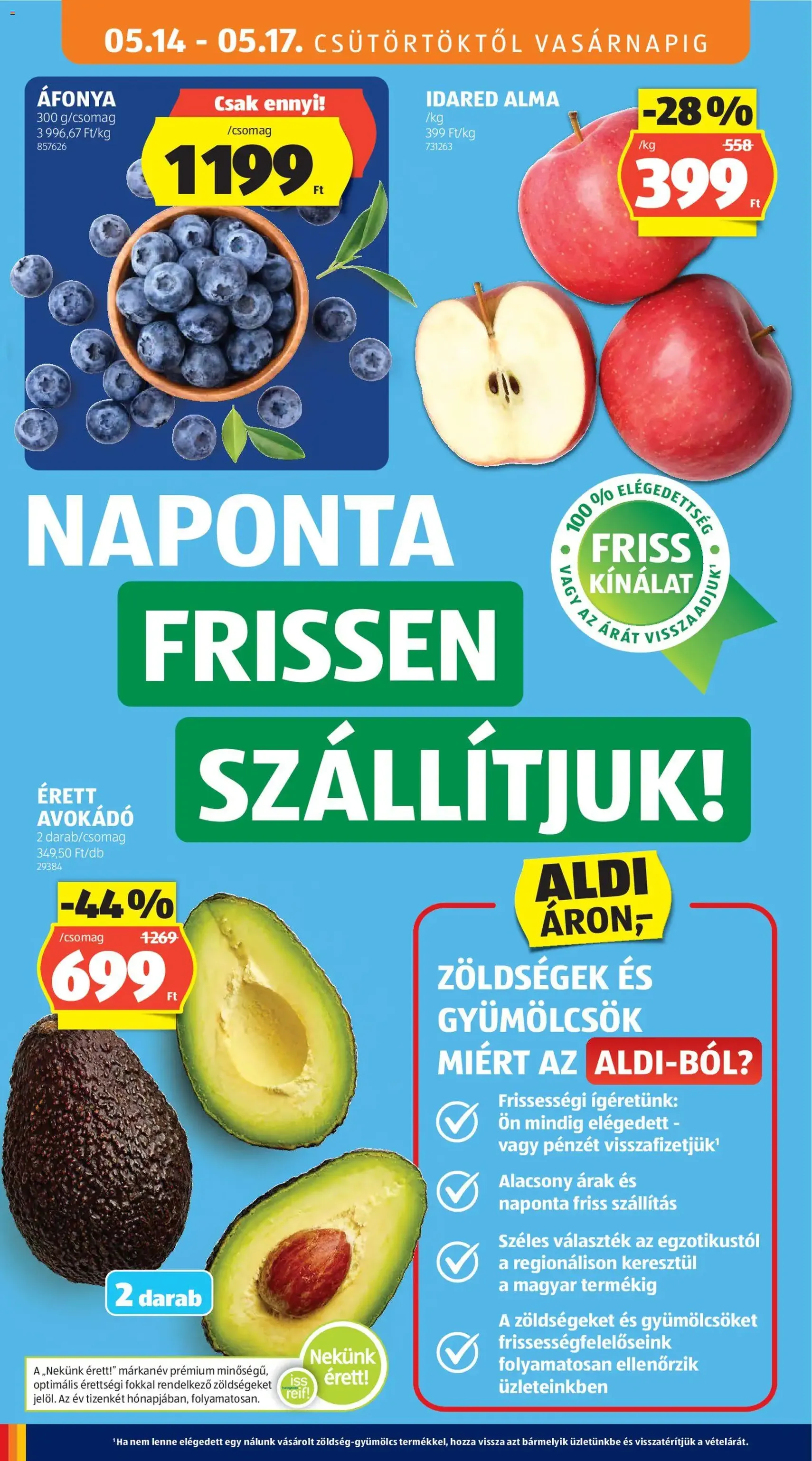 Aldi akciós újság - 2026.05.14. érvényes szórólap 6 oldal 36 oldalból