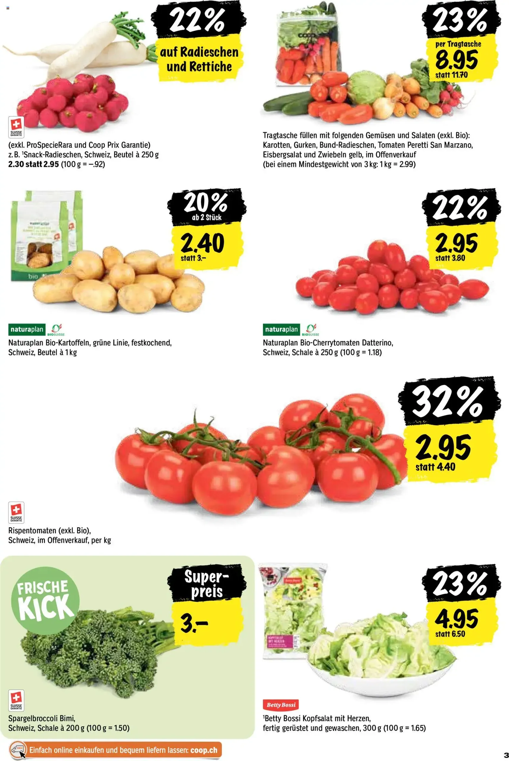 Coop aktionen - Gültiger Prospekt ab 20.08.2026, Seite 3 von insgesamt 28