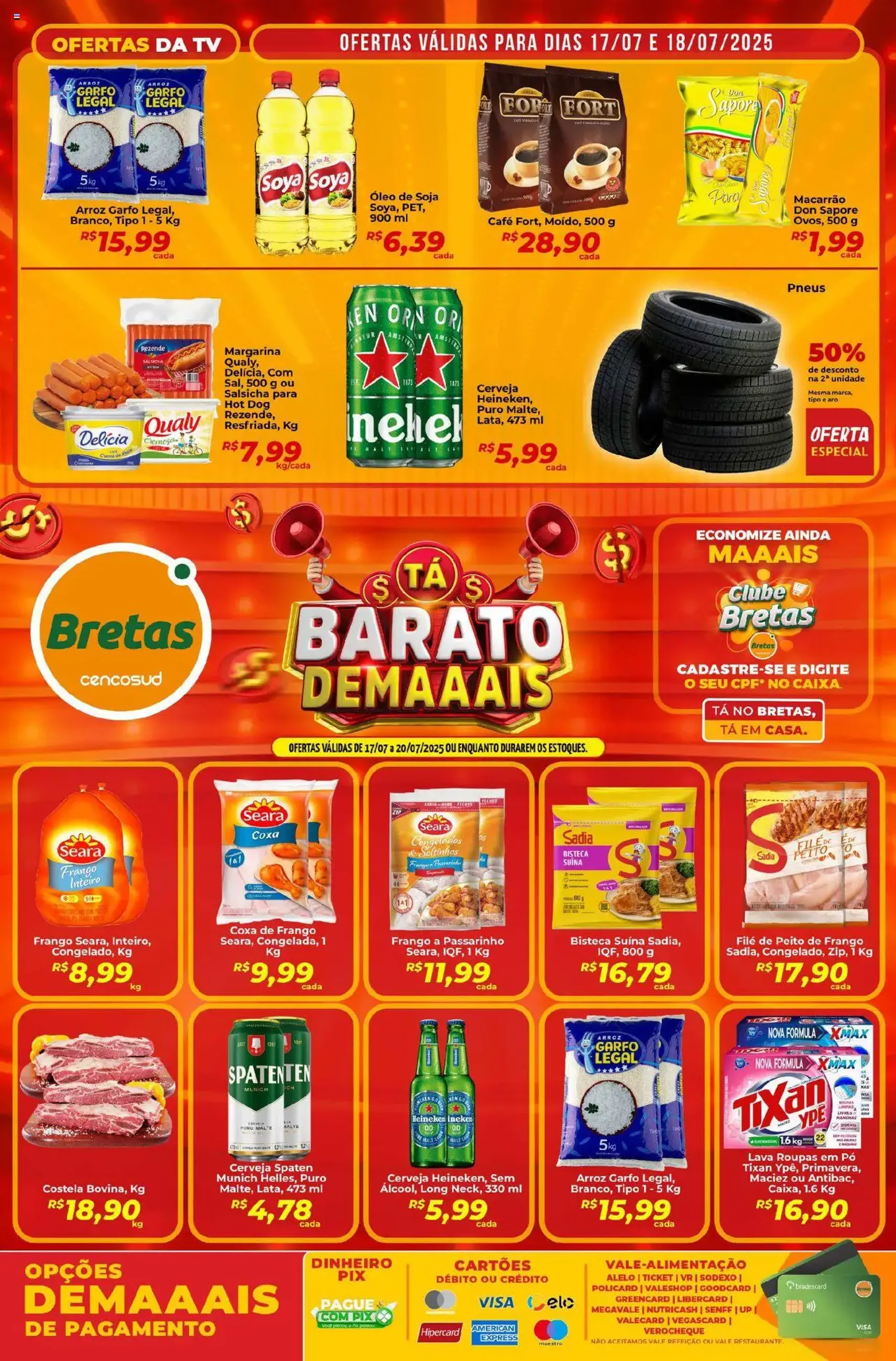 Bretas - Ofertas da semana - folheto válido a partir de 17/07/2025 página 1 de 2