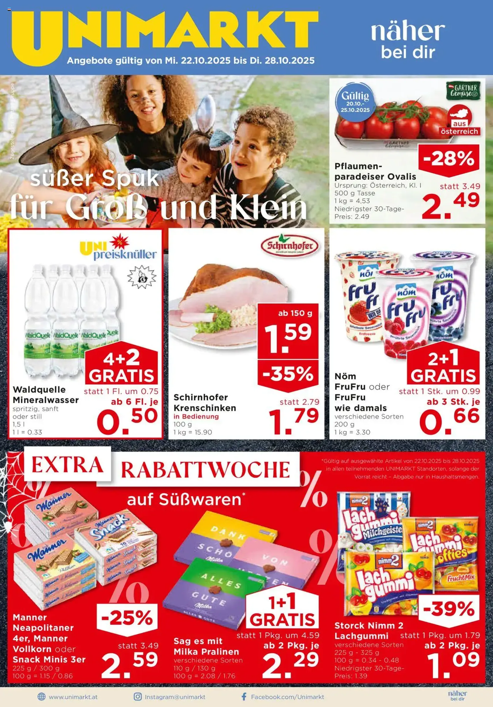 Unimarkt Flugblatt - Gültiger Prospekt ab 22.10.2025, Seite 3 von insgesamt 16