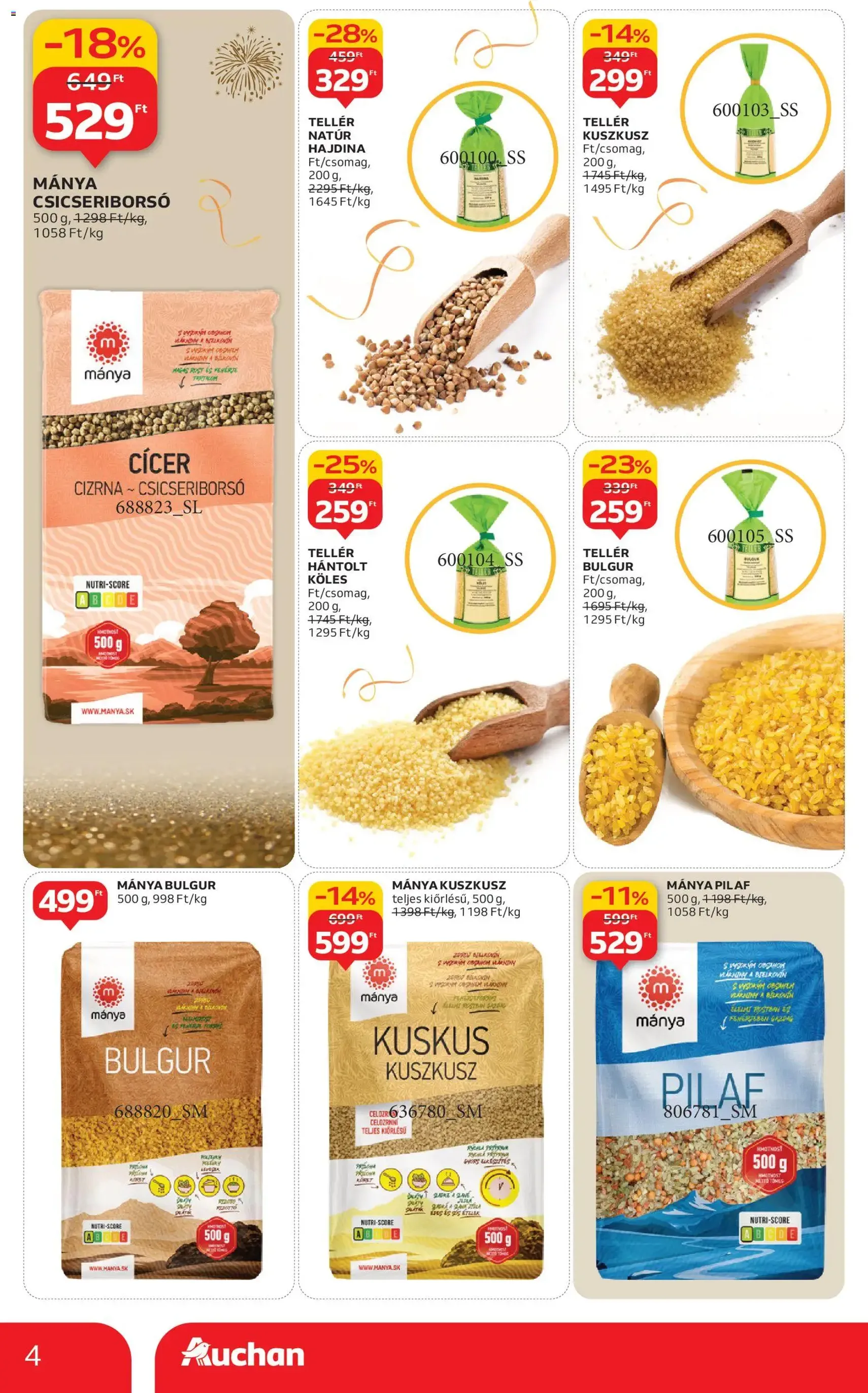 Auchan Akciós újság - 2025.12.27. érvényes szórólap 4 oldal 36 oldalból