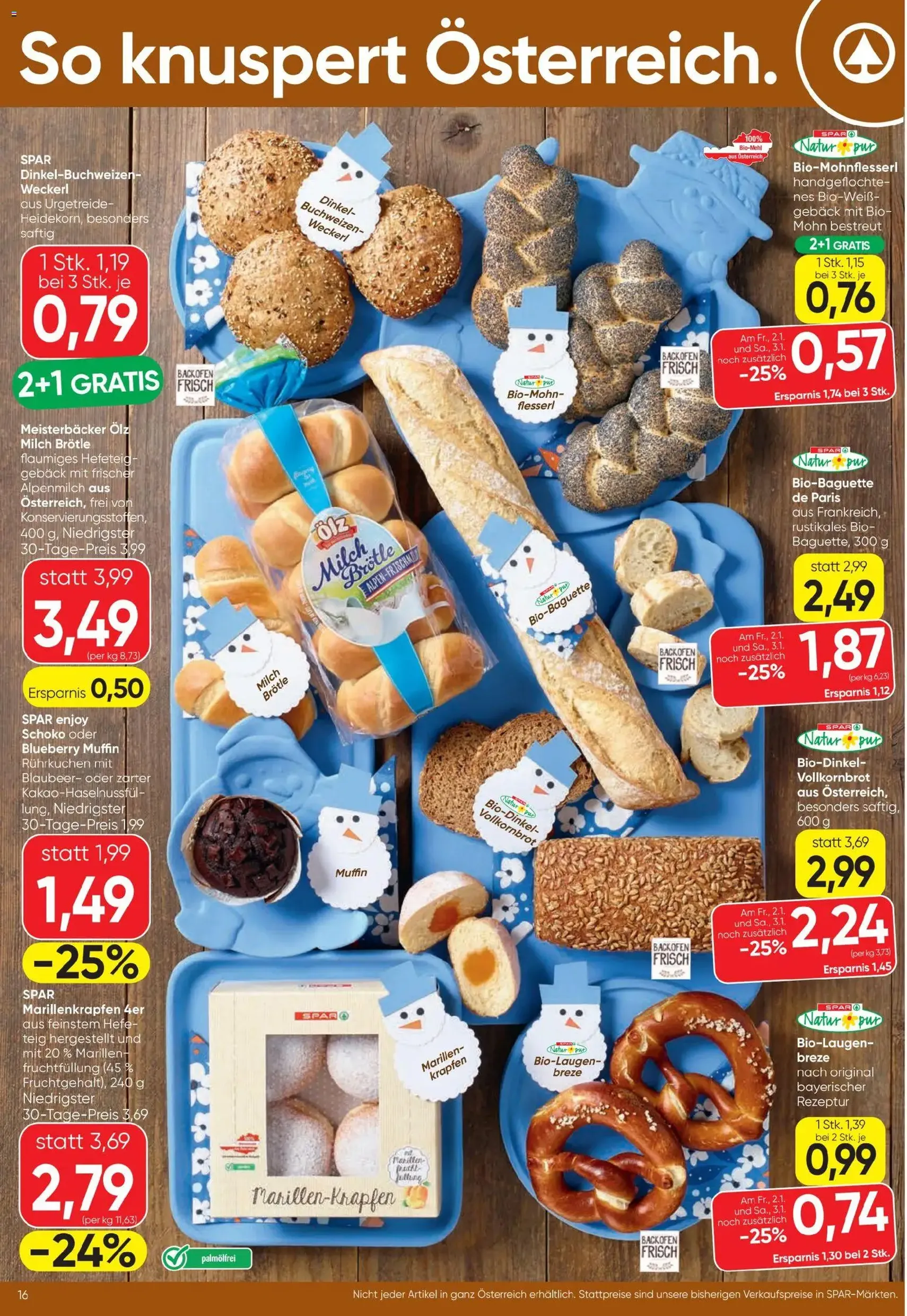 Spar Flugblatt - Gültiger Prospekt ab 02.01.2026, Seite 16 von insgesamt 24
