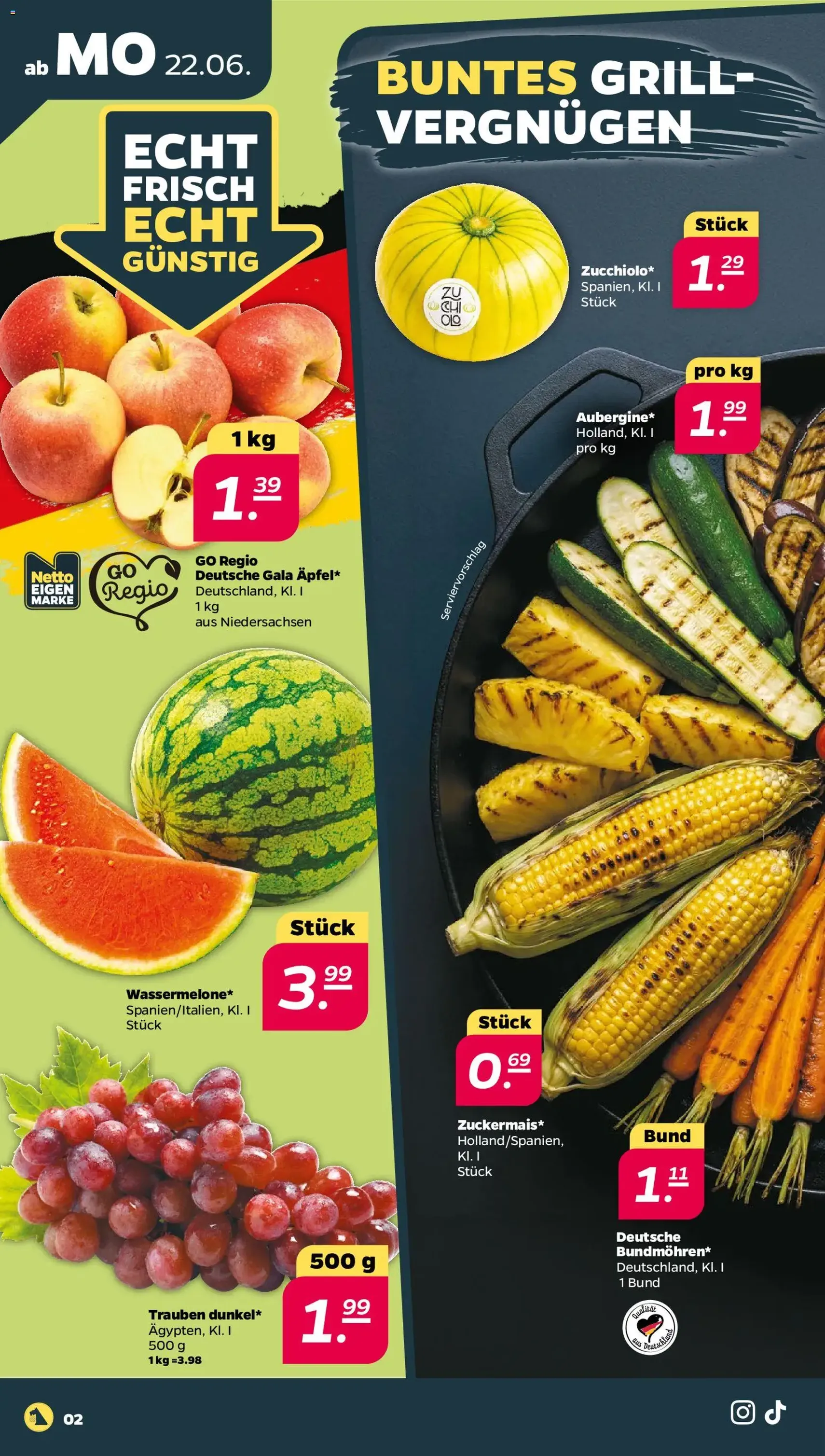 Netto Prospekt - Gültiger Prospekt ab 22.06.2026, Seite 2 von insgesamt 37