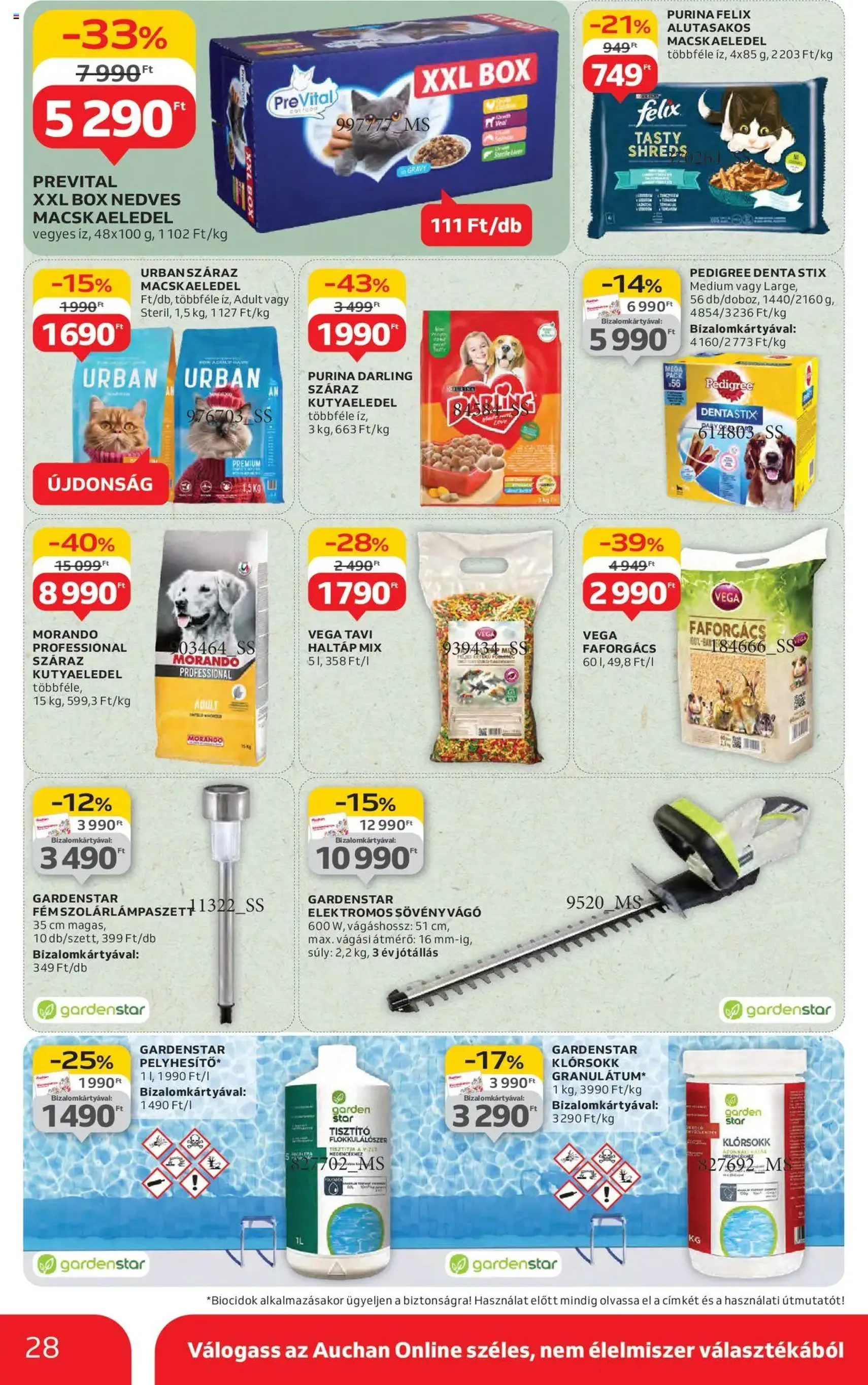 Auchan Akciós újság - 2025.07.31. érvényes szórólap 28 oldal 42 oldalból Auchan Akciós újság - 2025.07.31. érvényes szórólap 28 oldal 42 oldalból