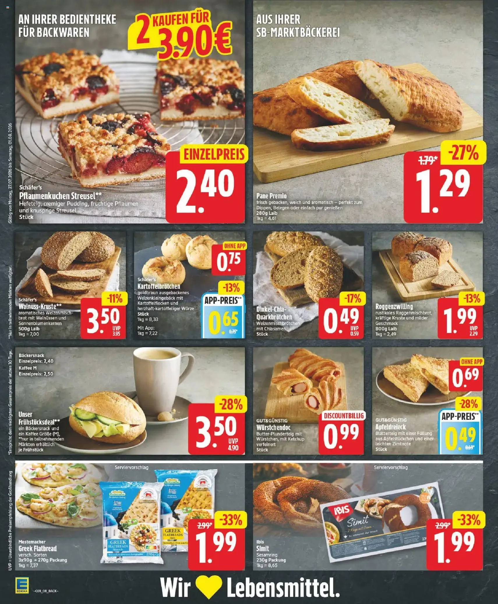 Edeka Prospekt - Gültiger Prospekt ab 27.07.2026, Seite 8 von insgesamt 28