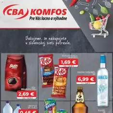 CBA Komfos Leták - náhľad letáku platný od 22.08.2025