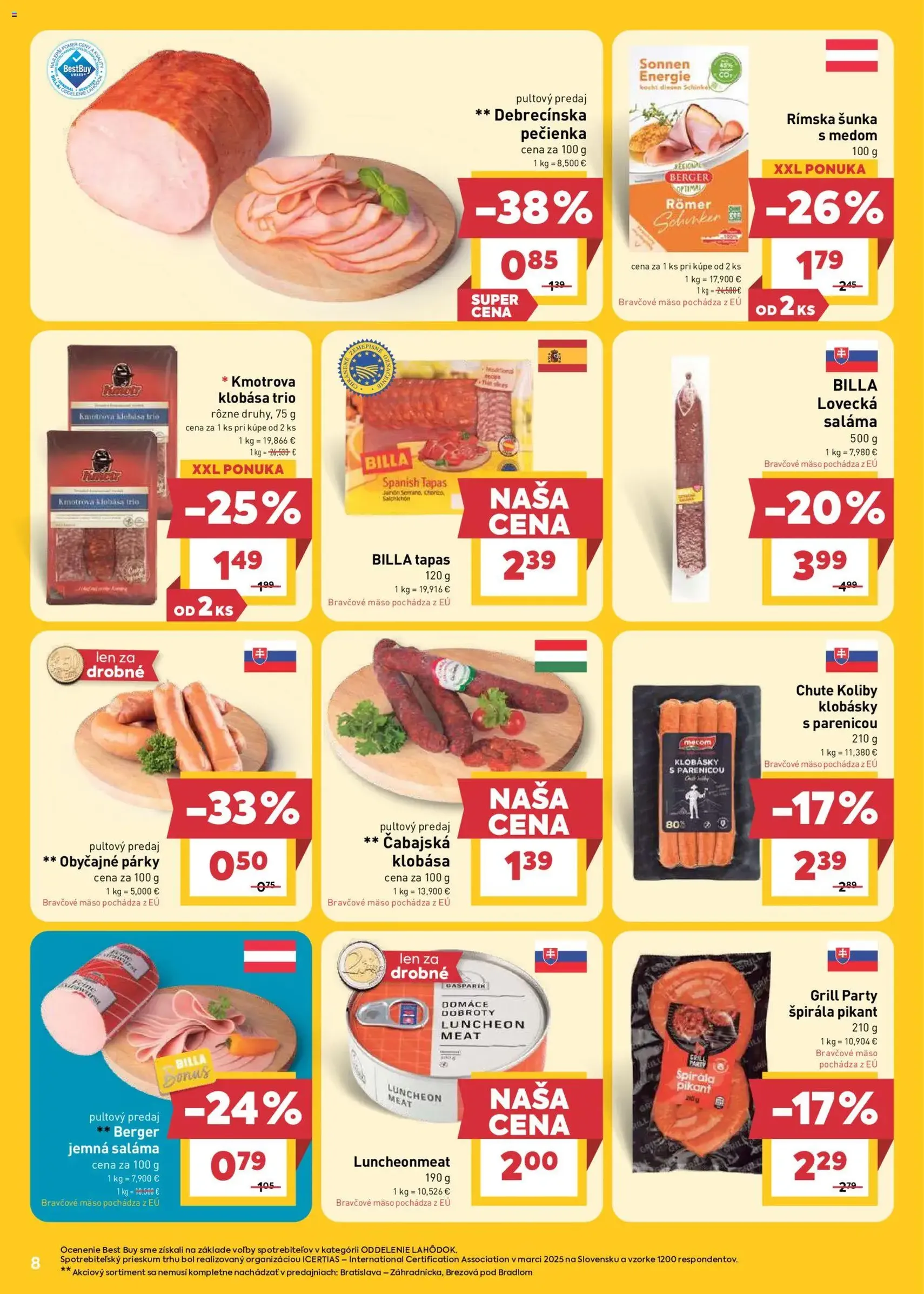 Billa leták - platný leták od 15.04.2026 strana 8 z 24