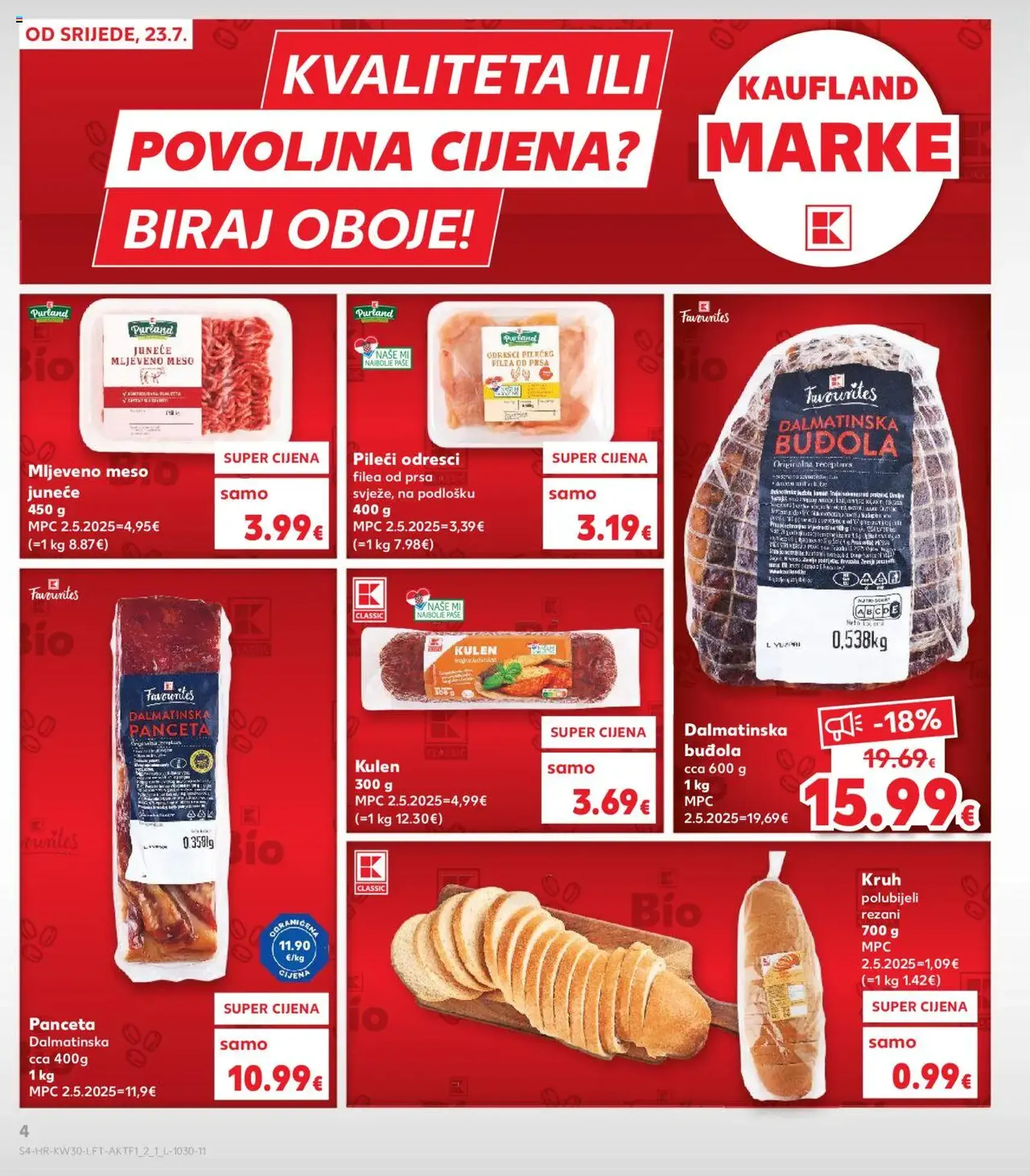 Kaufland HR - Split-Ravne njive - 2025.07.23. érvényes szórólap 4 oldal 32 oldalból