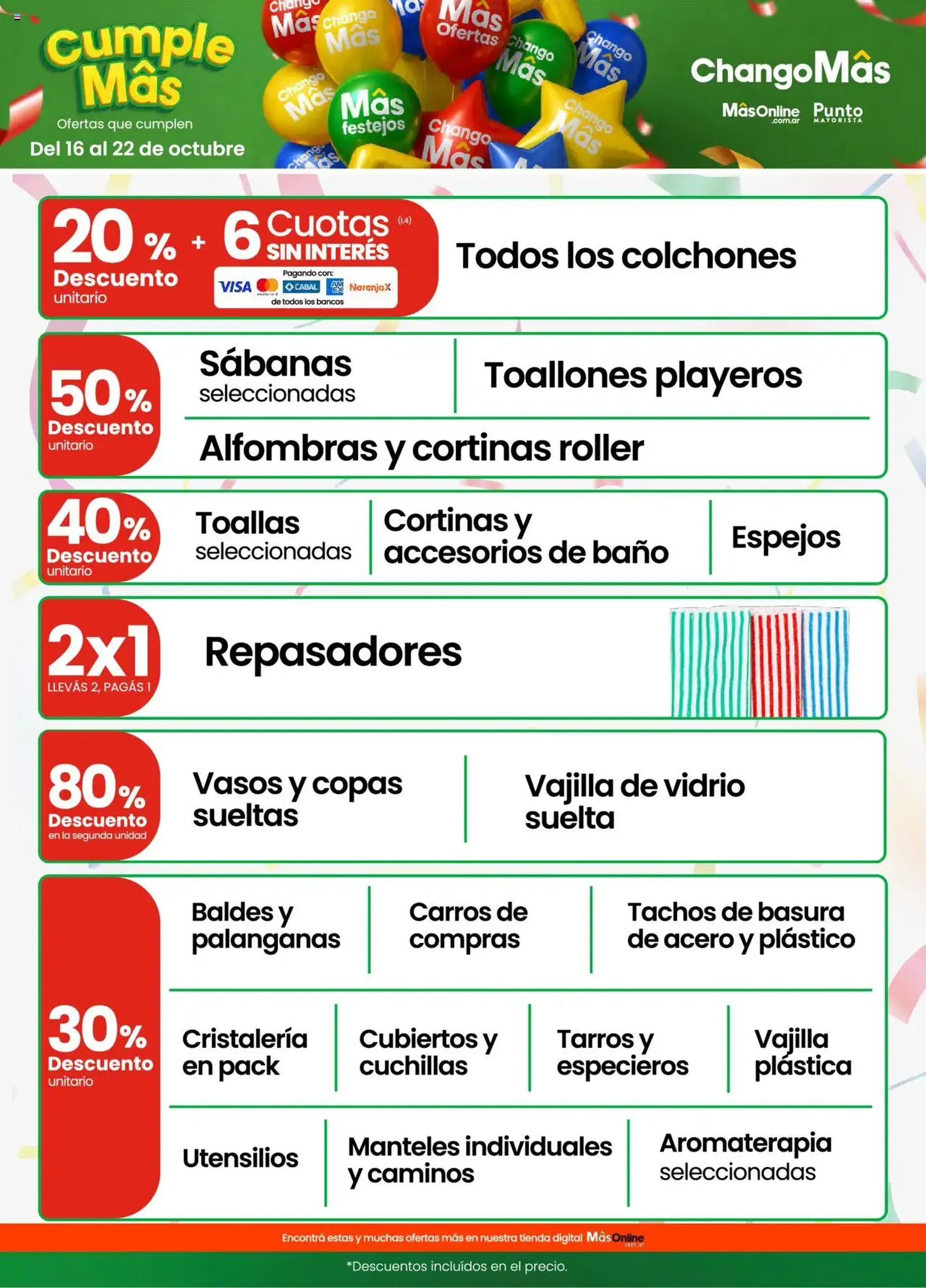 Changomas ofertas - folleto válido desde 16/10/2025 página 10 de 17 Changomas ofertas - folleto válido desde 16/10/2025 página 10 de 17