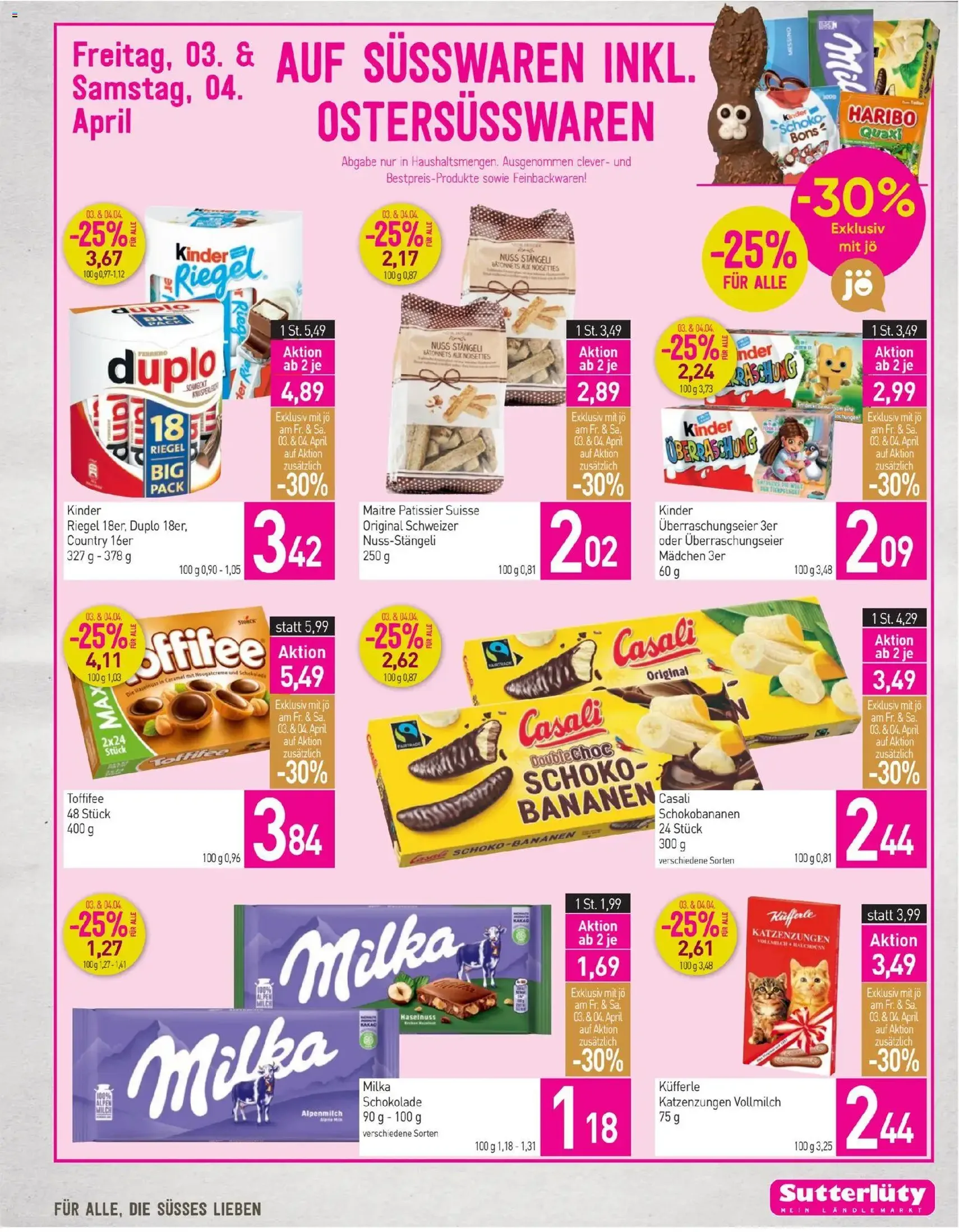 Sutterlüty Flugblatt - Gültiger Prospekt ab 02.04.2026, Seite 15 von insgesamt 24