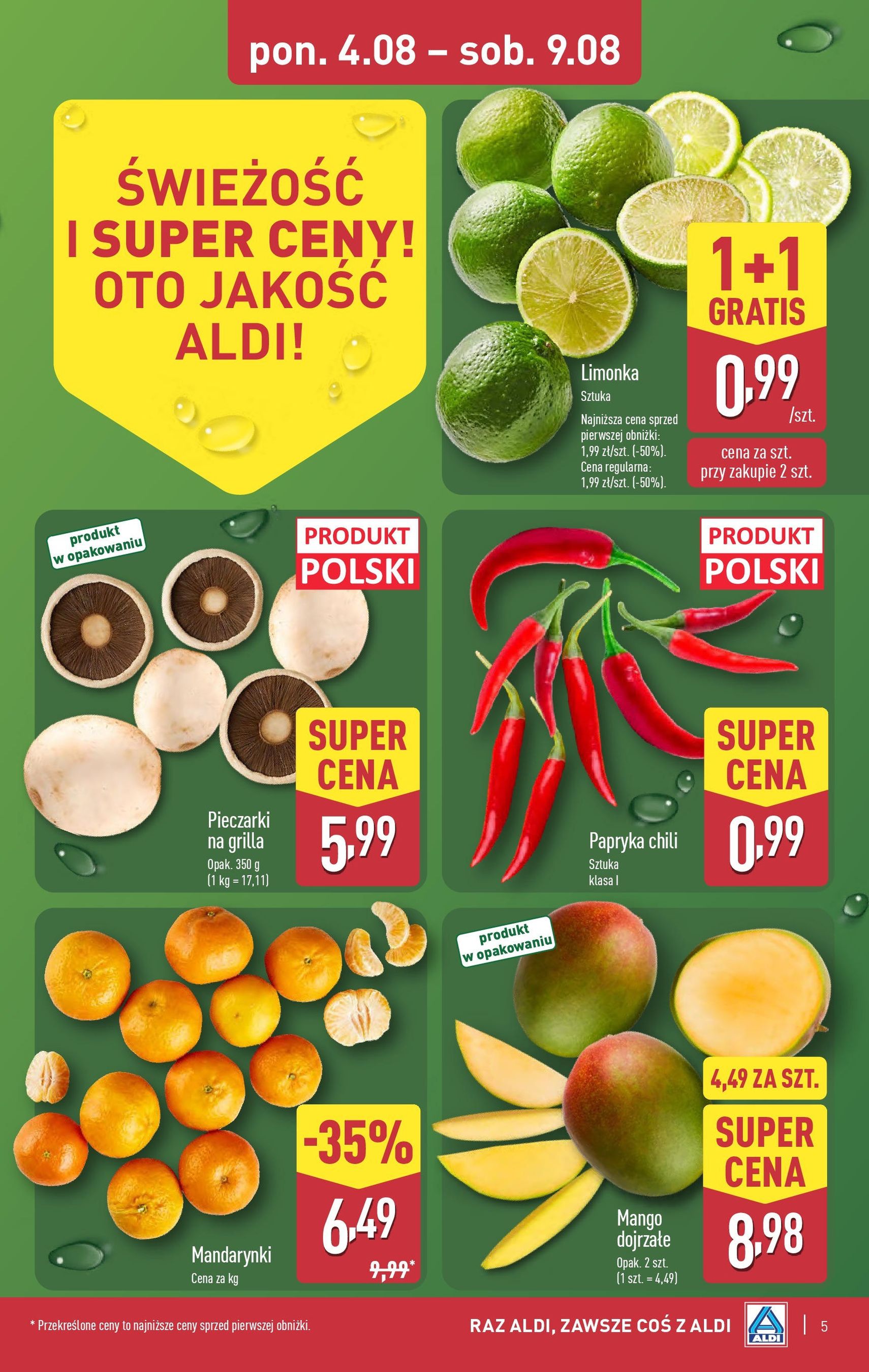 Aldi Gazetka - ważny gazetka od 04.08.2025 strona 5 z 42 Aldi Gazetka - ważny gazetka od 04.08.2025 strona 5 z 42
